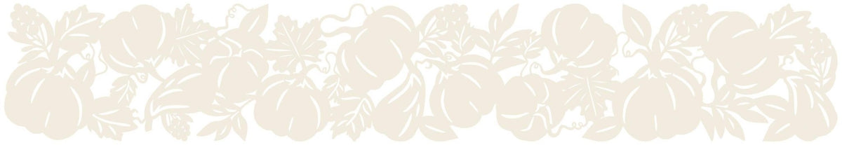 Cream Pumpkin Felt Table Runner 5.9ft - Stesha Party