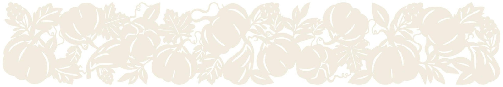 Cream Pumpkin Felt Table Runner 5.9ft - Stesha Party