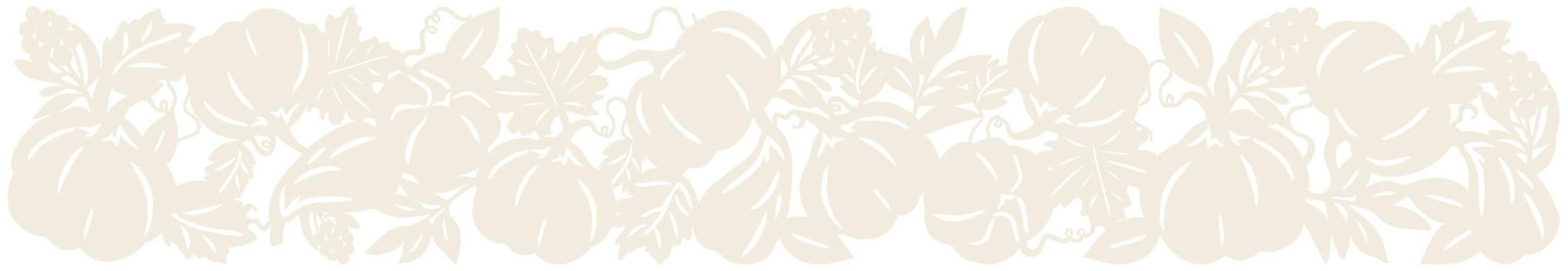 Cream Pumpkin Felt Table Runner 5.9ft - Stesha Party