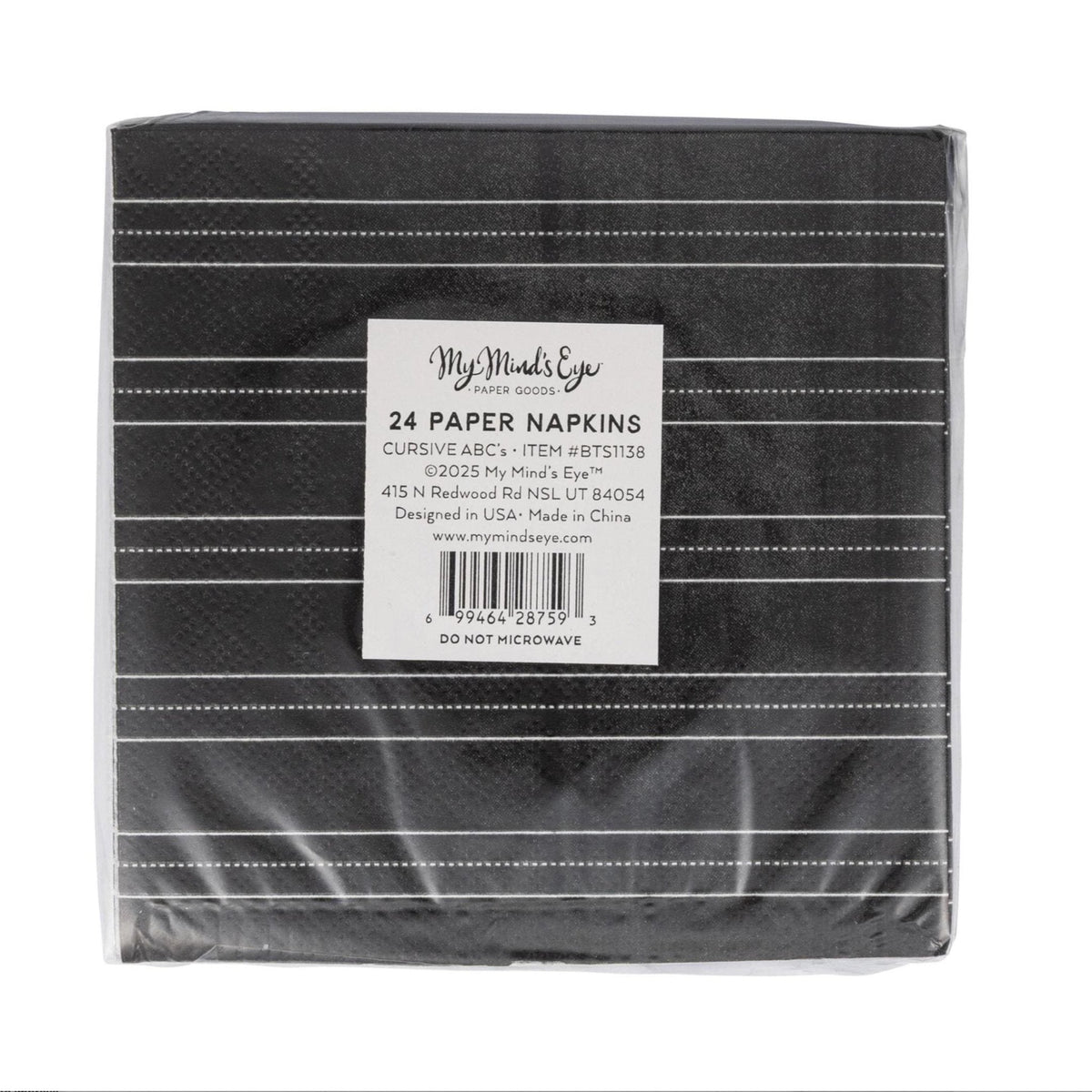 Cursive ABCs Paper Napkins 24ct - Stesha Party