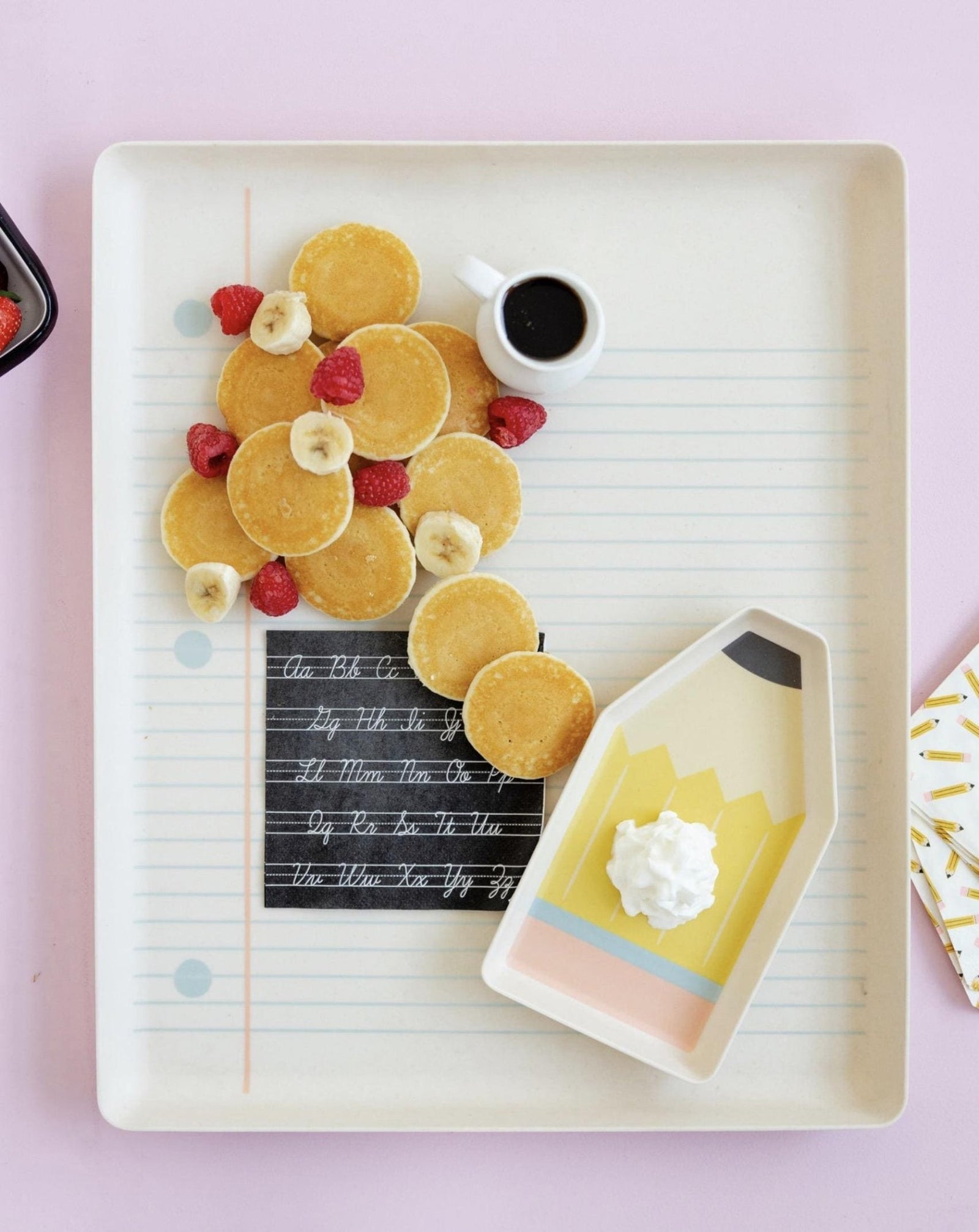 Cursive ABCs Paper Napkins 24ct - Stesha Party