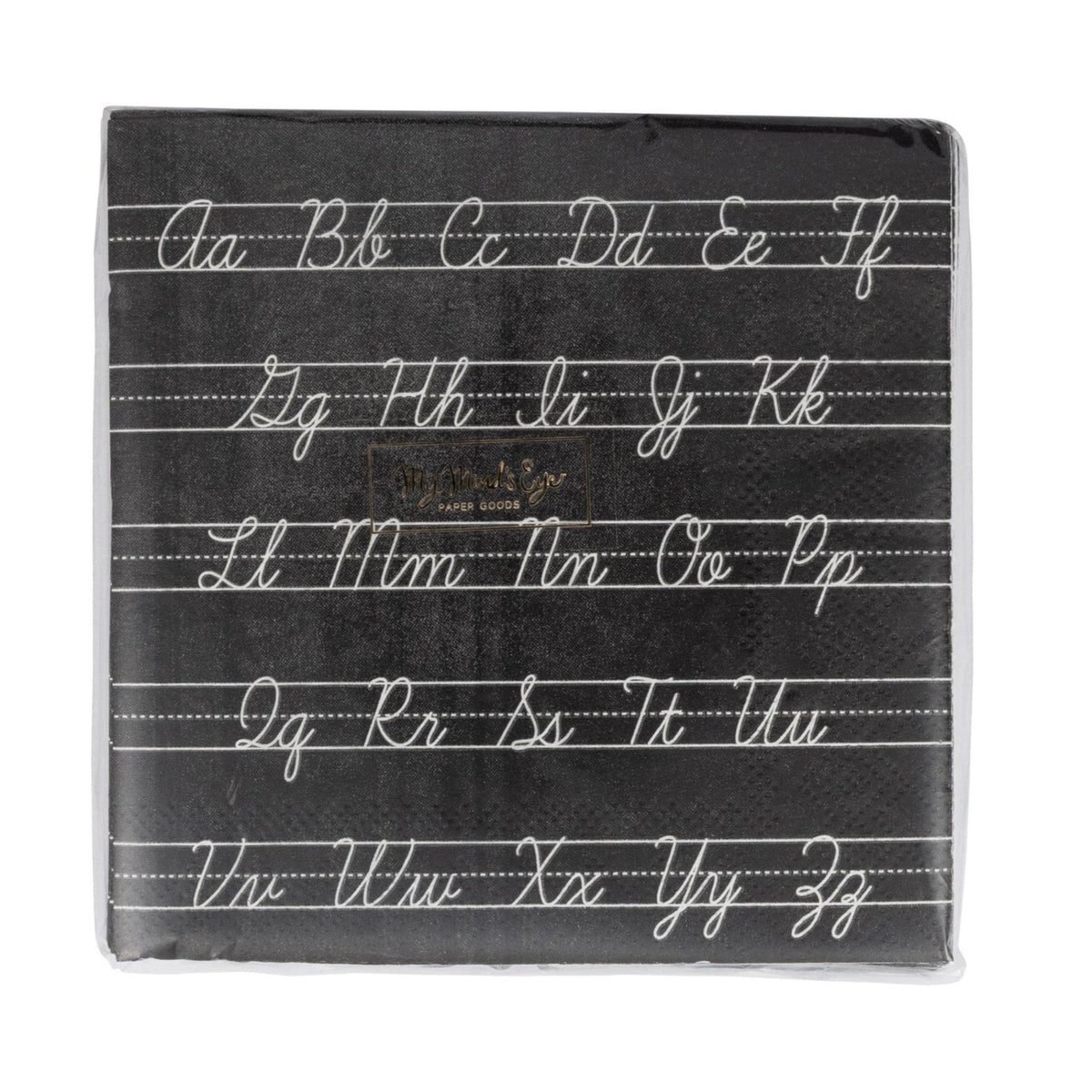Cursive ABCs Paper Napkins 24ct - Stesha Party