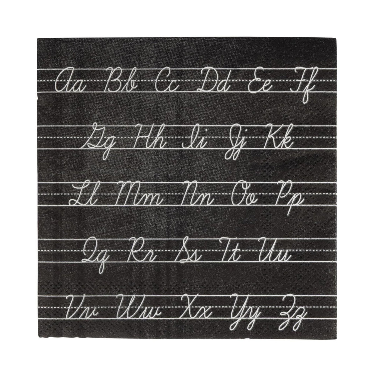 Cursive ABCs Paper Napkins 24ct - Stesha Party