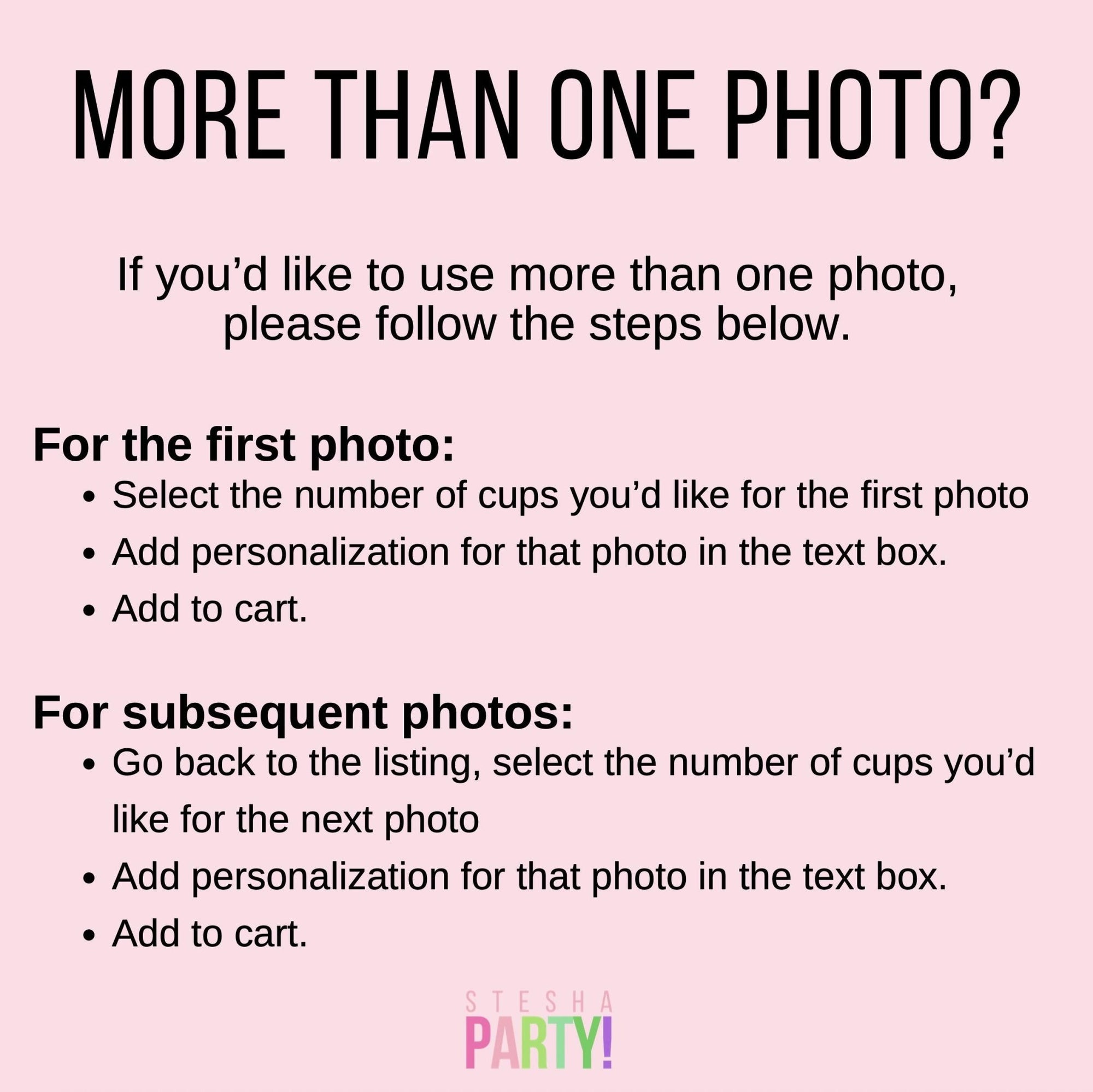 Custom Graduation Photo Cups 16oz - Stesha Party