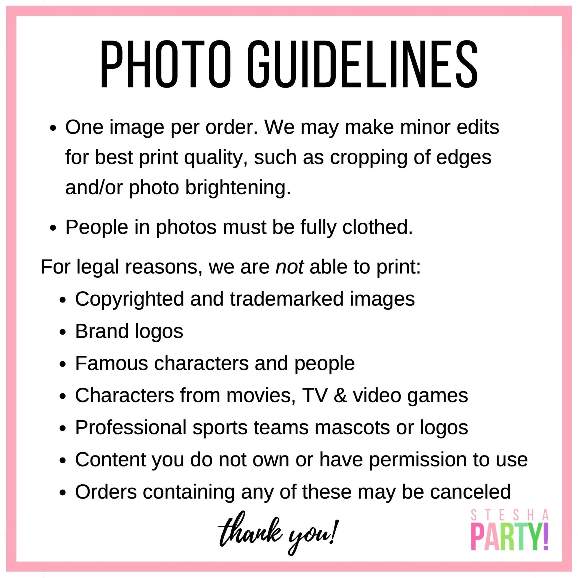 Custom Photo Cups 16oz - Stesha Party