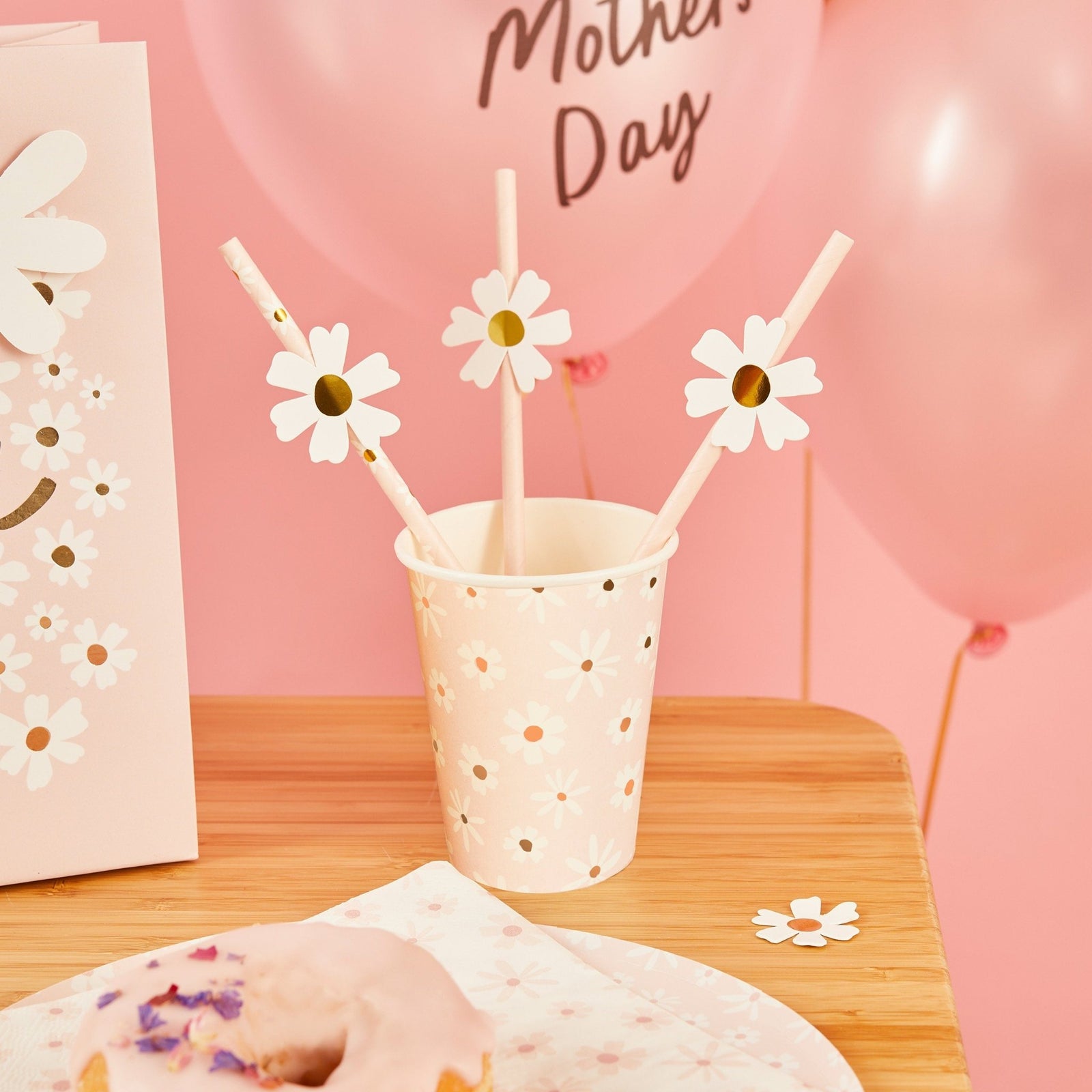 Daisy Party Straws - Stesha Party
