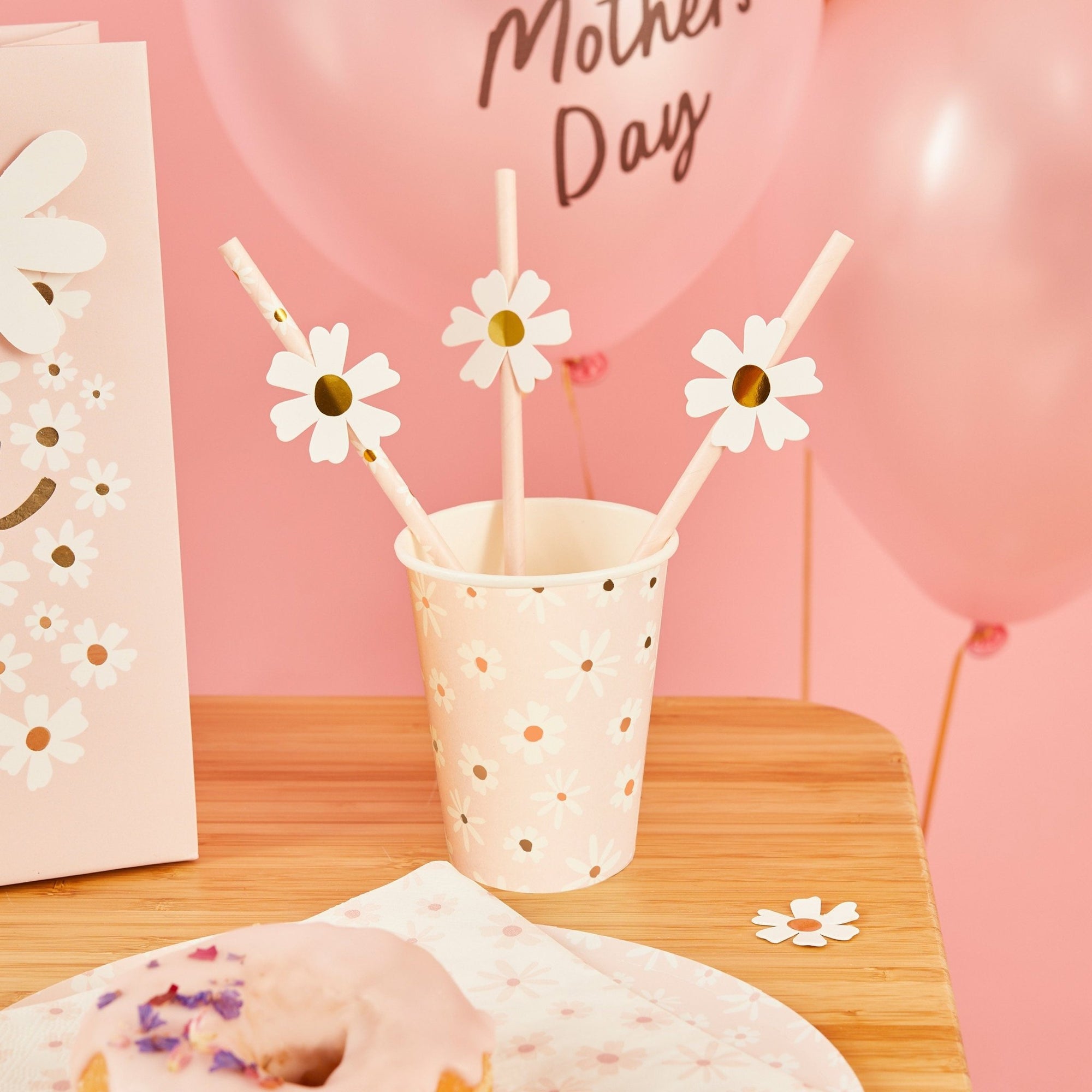 Daisy Party Straws - Stesha Party