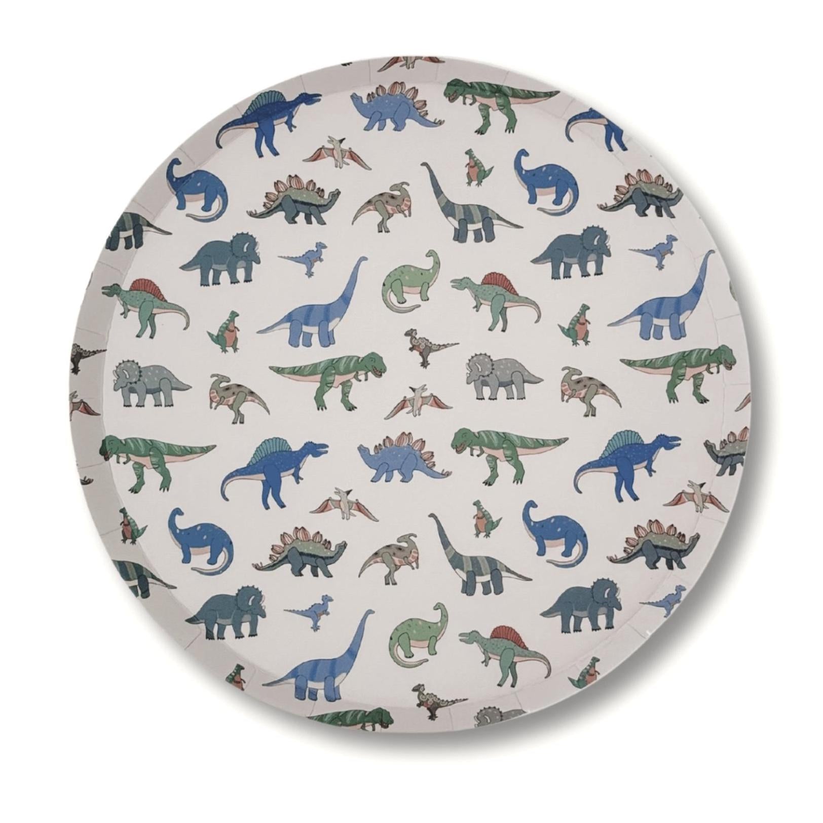 Dinosaur Cake Plates 12ct - Stesha Party