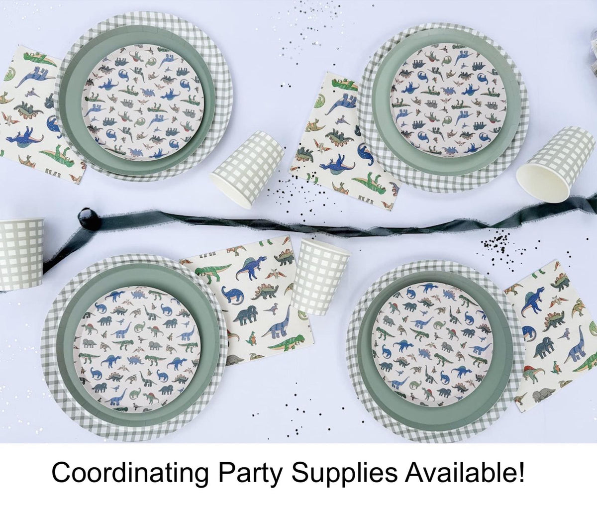 Dinosaur Cupcake Toppers 12ct - Stesha Party