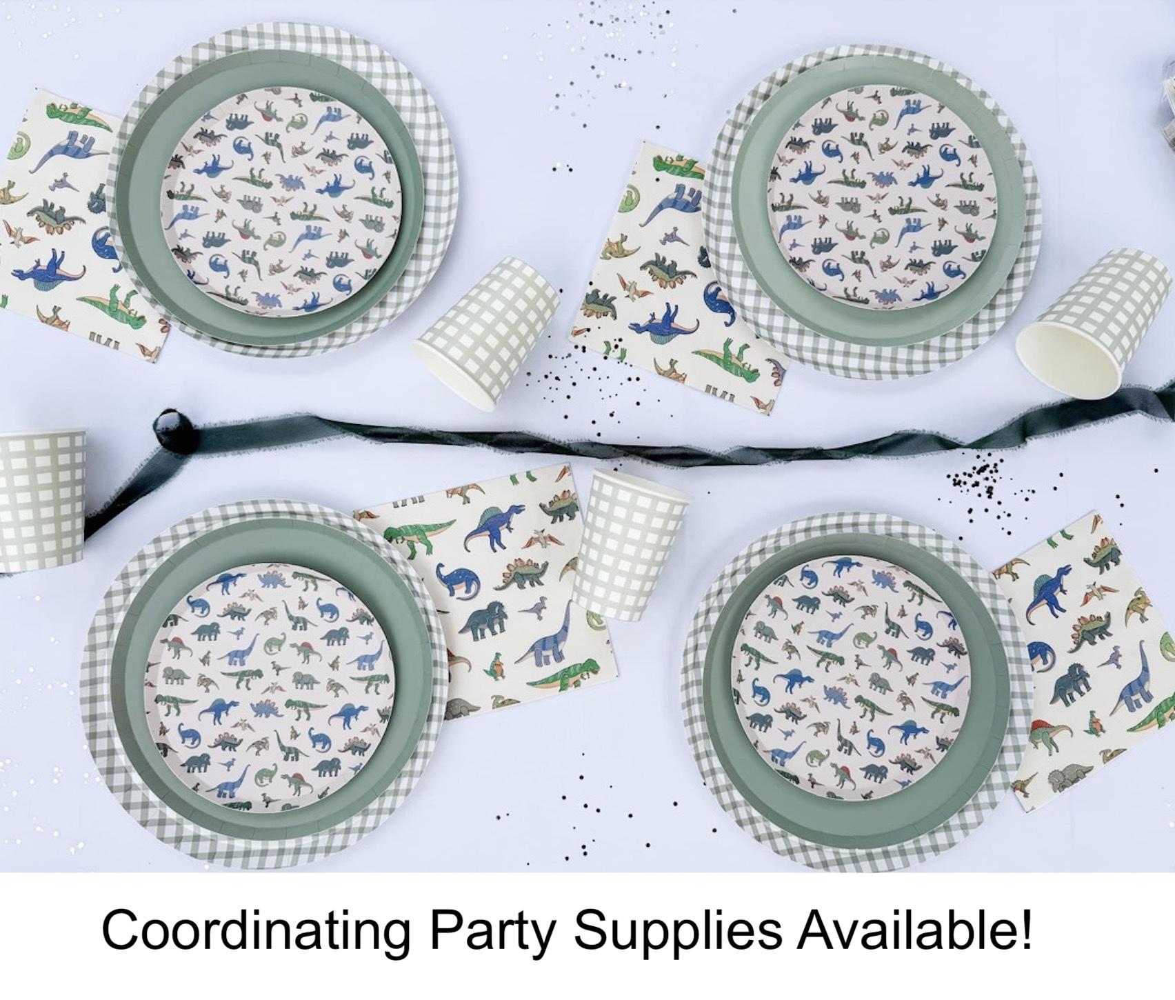 Dinosaur Cupcake Toppers 12ct - Stesha Party