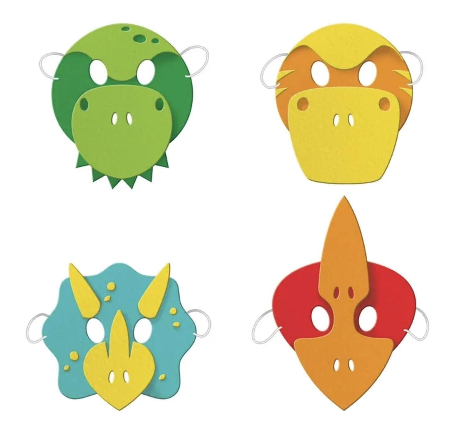 Dinosaur Foam Masks - Stesha Party