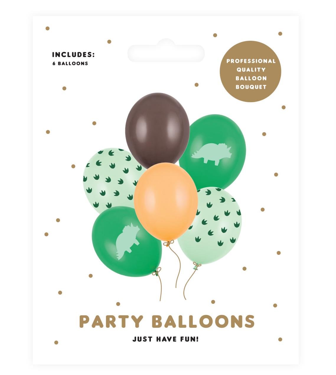 Dinosaur Latex Balloons 6ct - Stesha Party