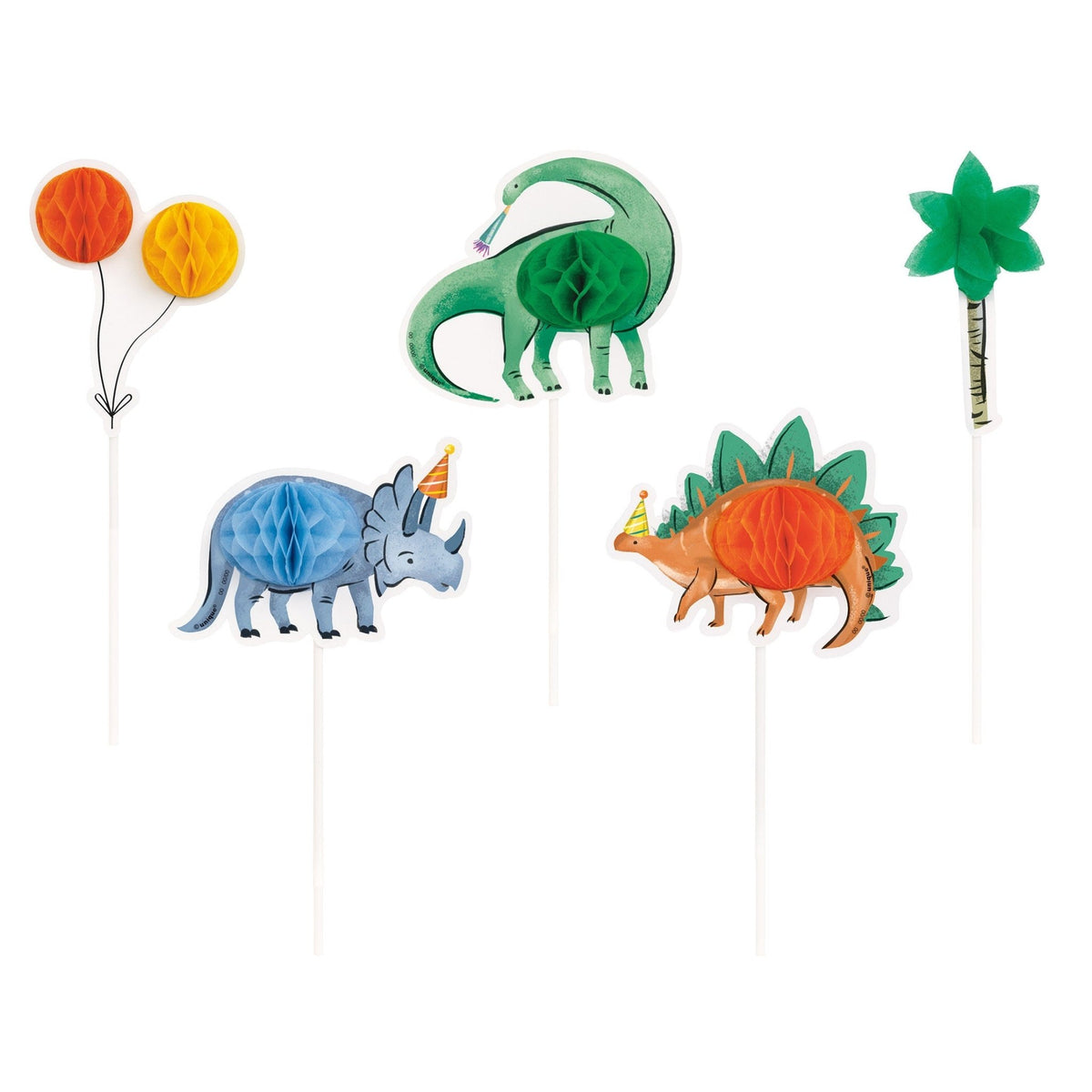 Dinosaur Party Cake Toppers - Stesha Party