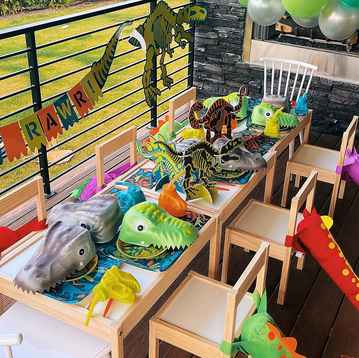 Dinosaur Party Centerpiece 3ct - Stesha Party