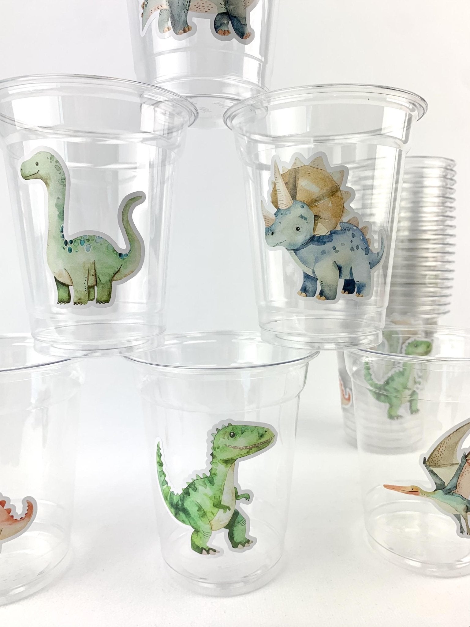 Dinosaur Party Cups 24ct 12oz - Stesha Party
