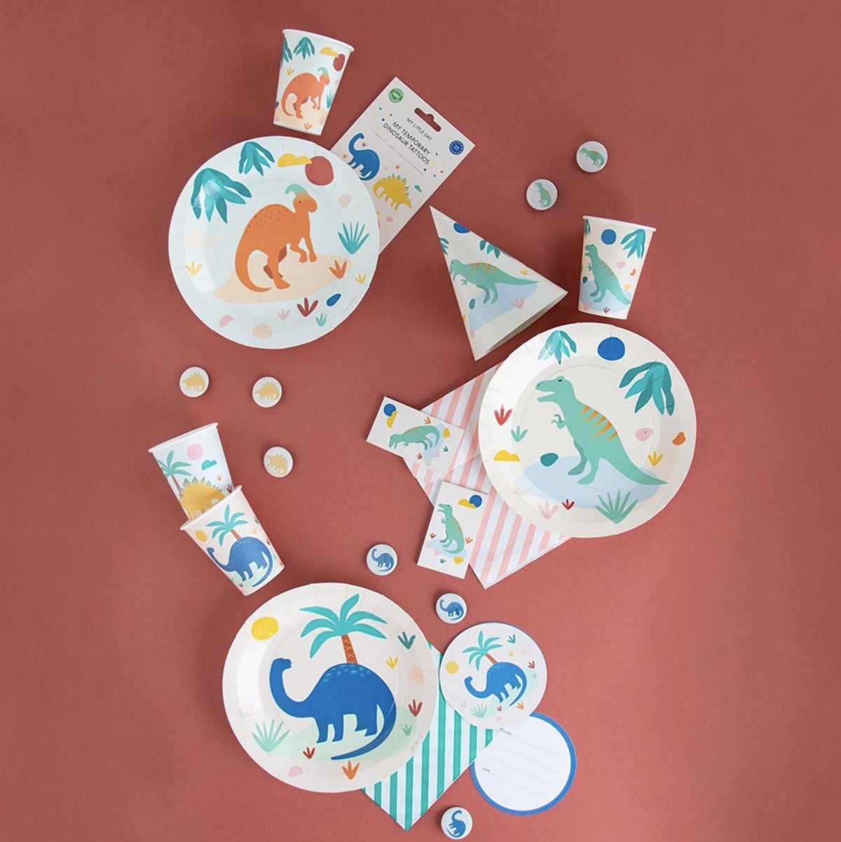 Dinosaur Party Cups 8ct - Stesha Party