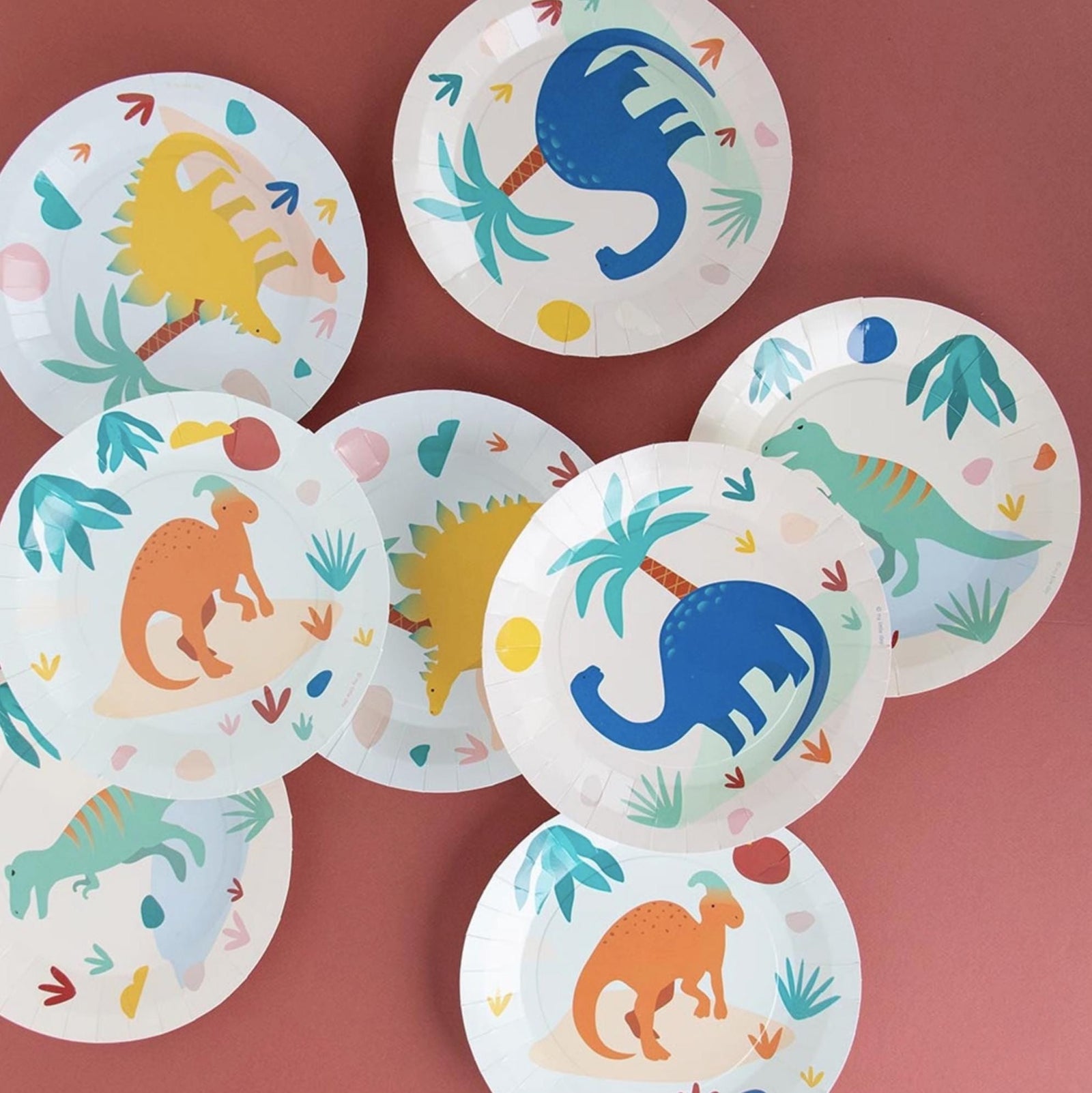 Dinosaur Party Plates 8ct - Stesha Party