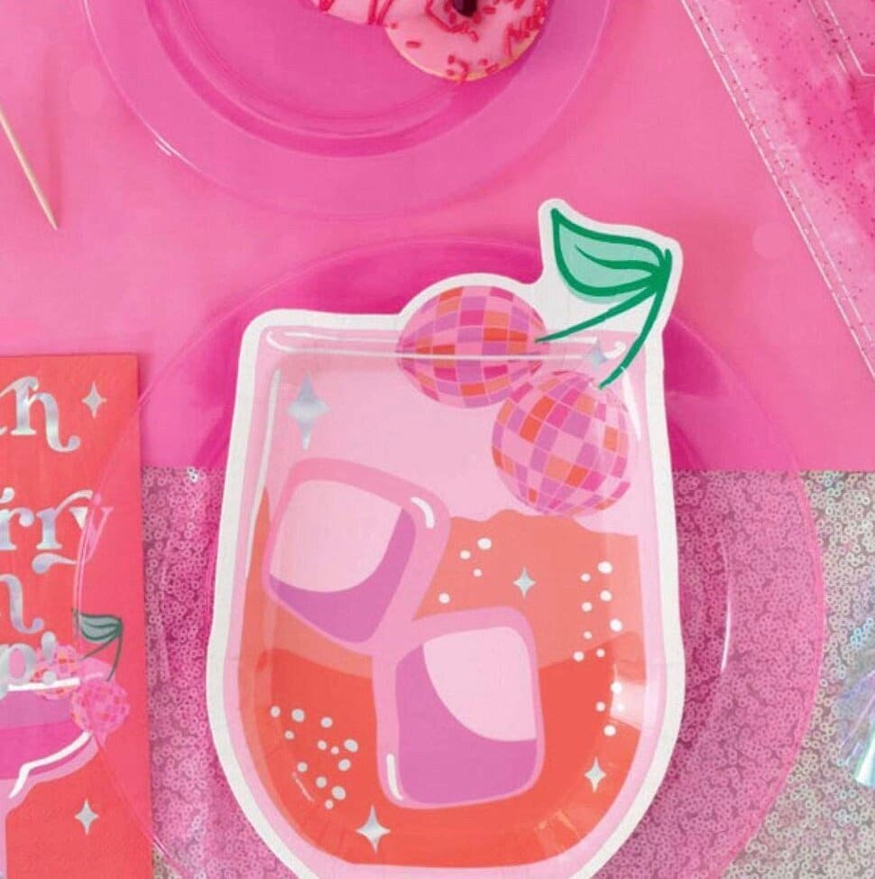 Disco Drink Plates - Stesha Party