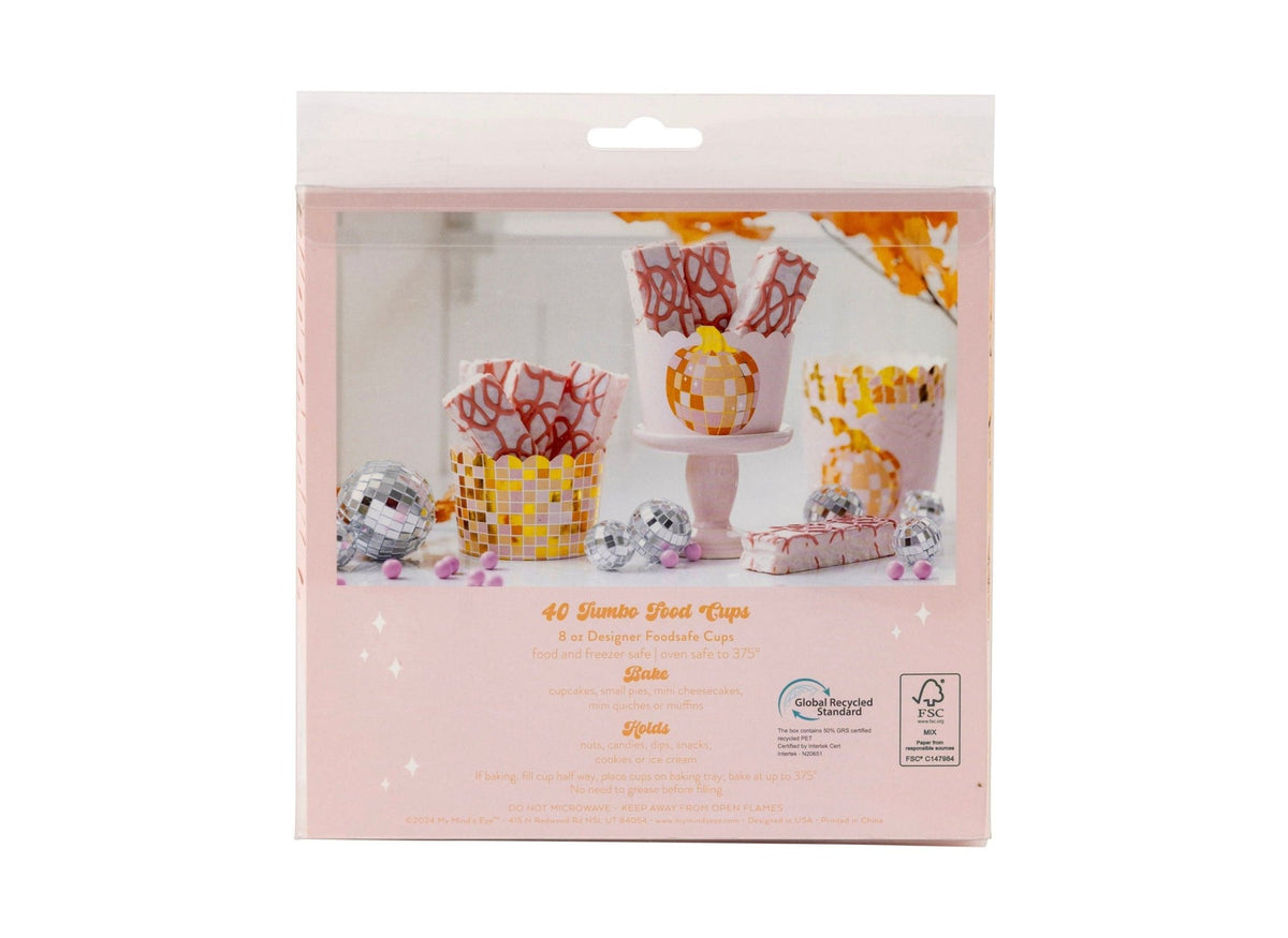 Disco Pumpkin Baking Cups - Stesha Party