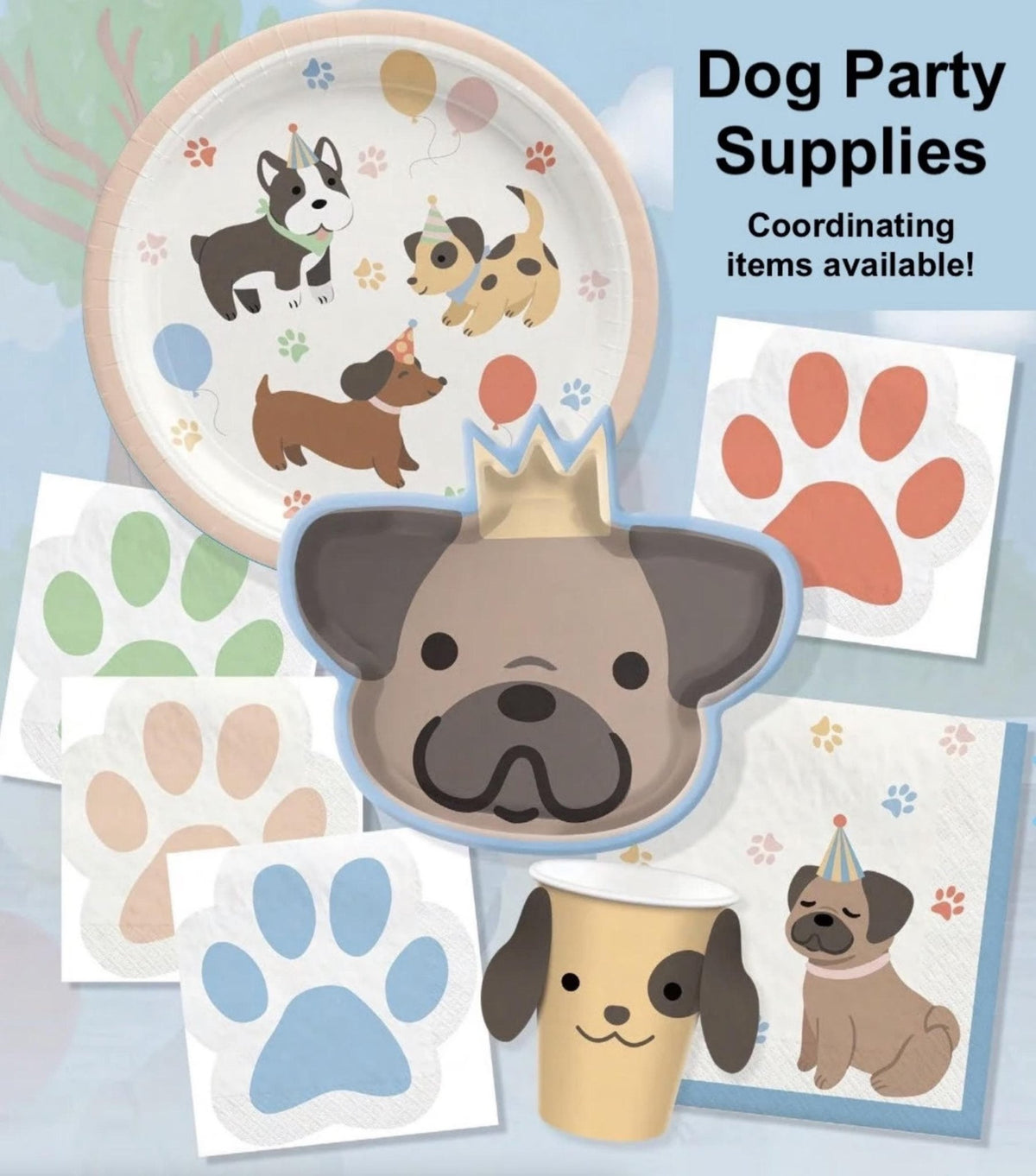 Dog Birthday Balloon 17" - Stesha Party