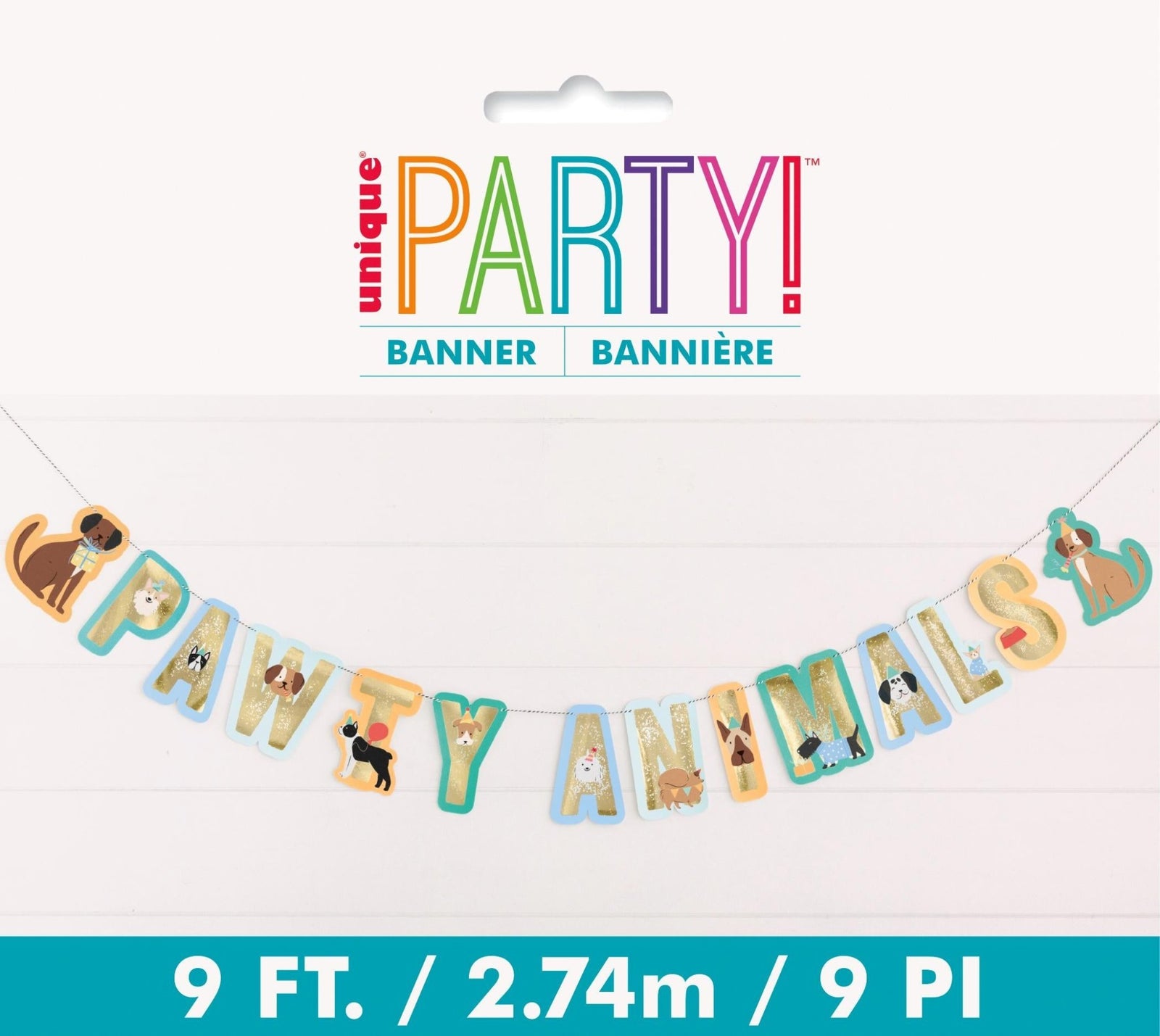 Dog Birthday Banner 9 Ft - Stesha Party