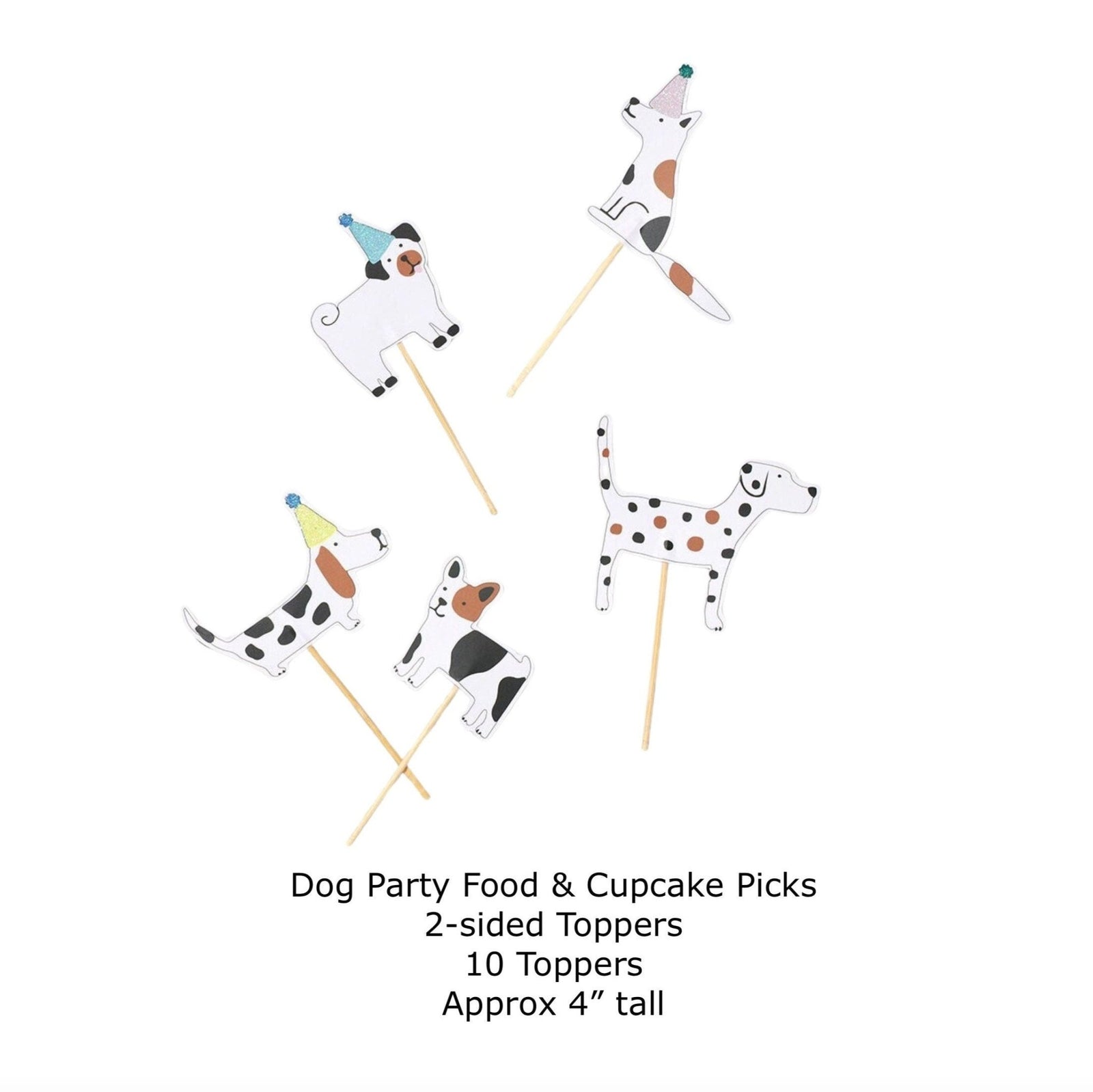 Dog Cupcake Toppers - Stesha Party