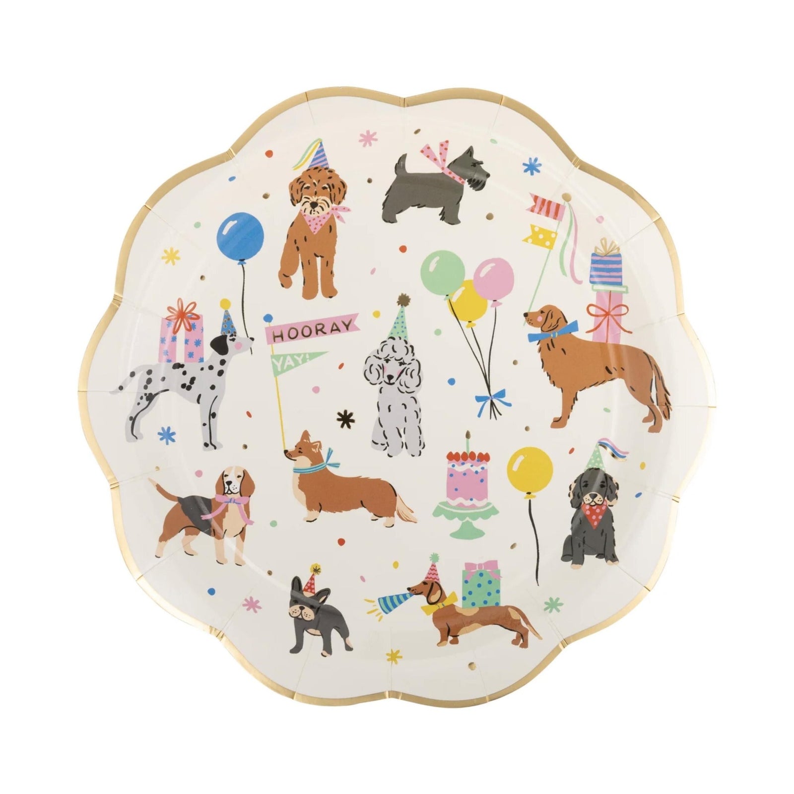 Dog Party Plates 8ct - Stesha Party