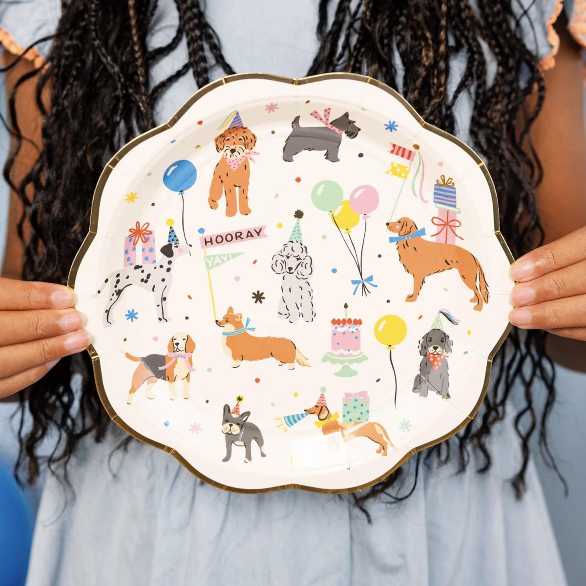Dog Party Plates 8ct - Stesha Party