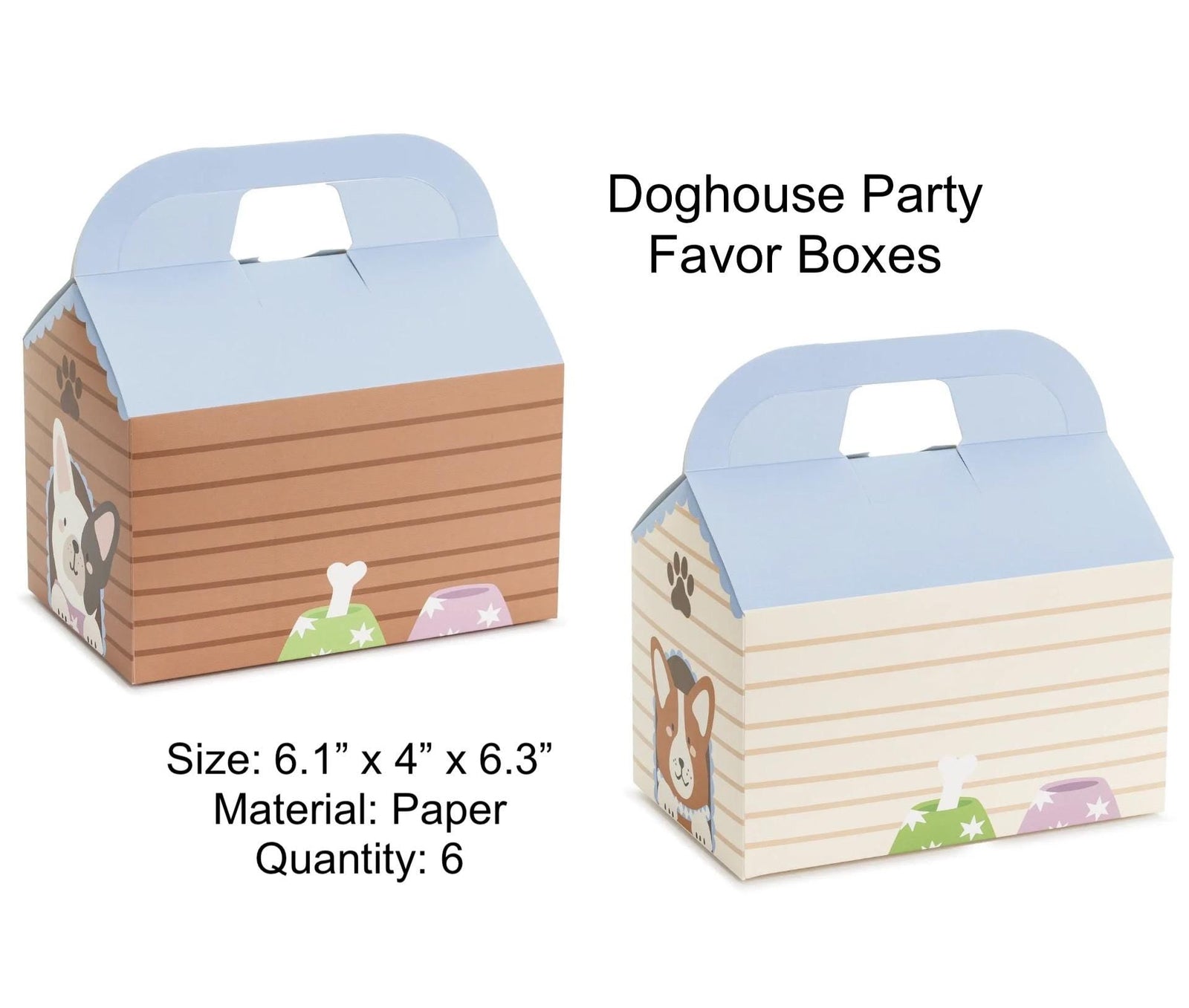 Doghouse Favor Boxes 6ct - Stesha Party