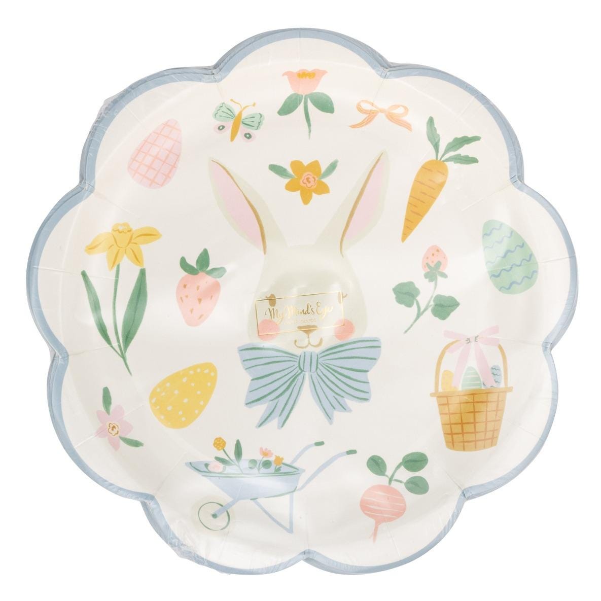 Easter Bunny Garden Plates 8ct - Stesha Party