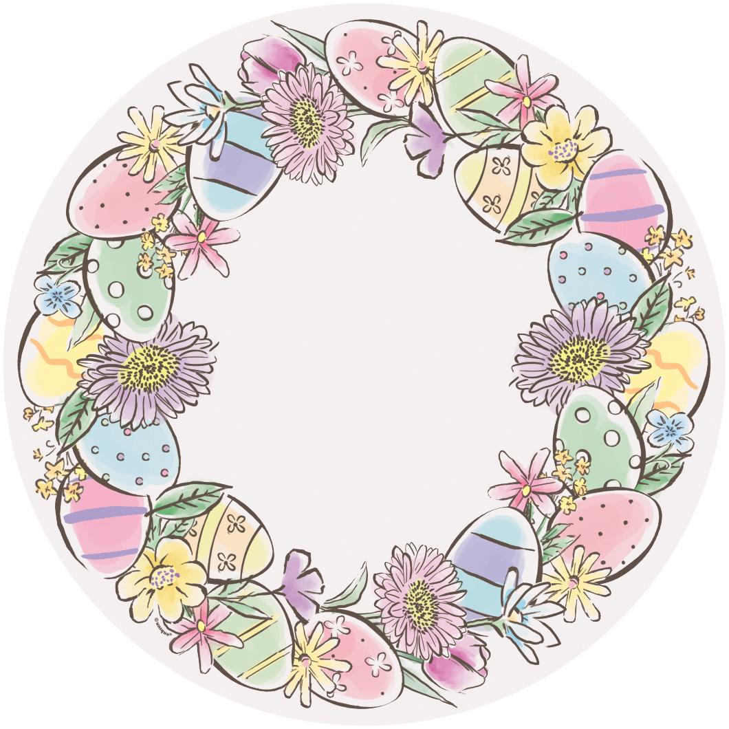 Easter Egg Disposable Paper Placemats 8ct - Stesha Party