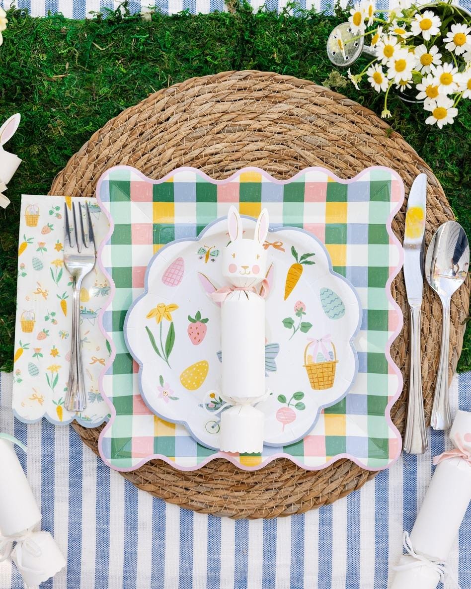 Easter Pattern Napkins 24ct - Stesha Party