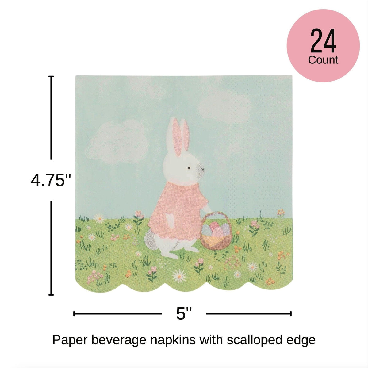 Easter Rabbit Napkins - Stesha Party