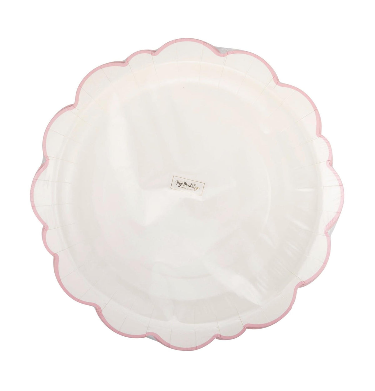 Elegant Pink & White 12" Charger Plates 8ct - Stesha Party