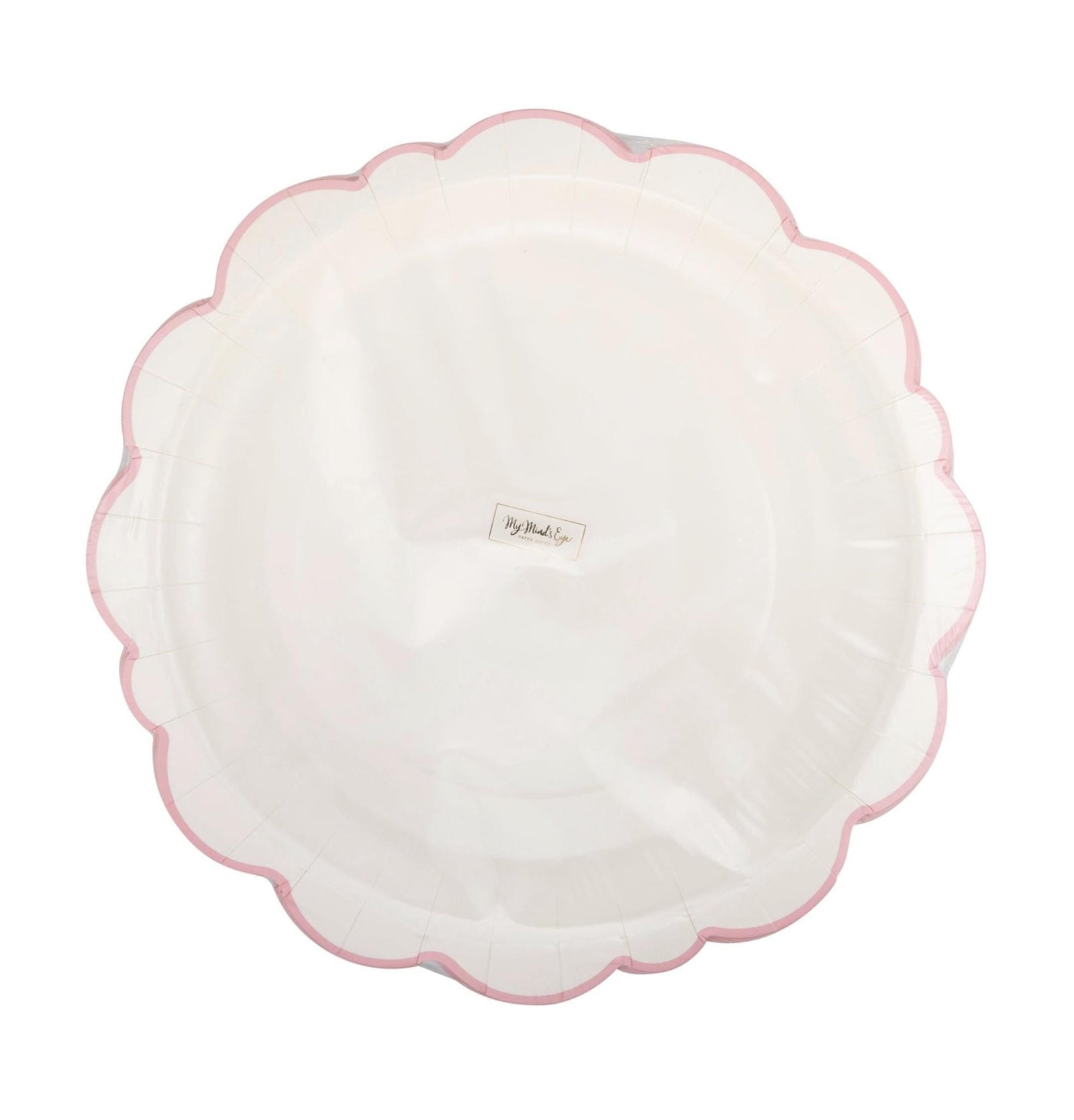 Elegant Pink & White 12" Charger Plates 8ct - Stesha Party