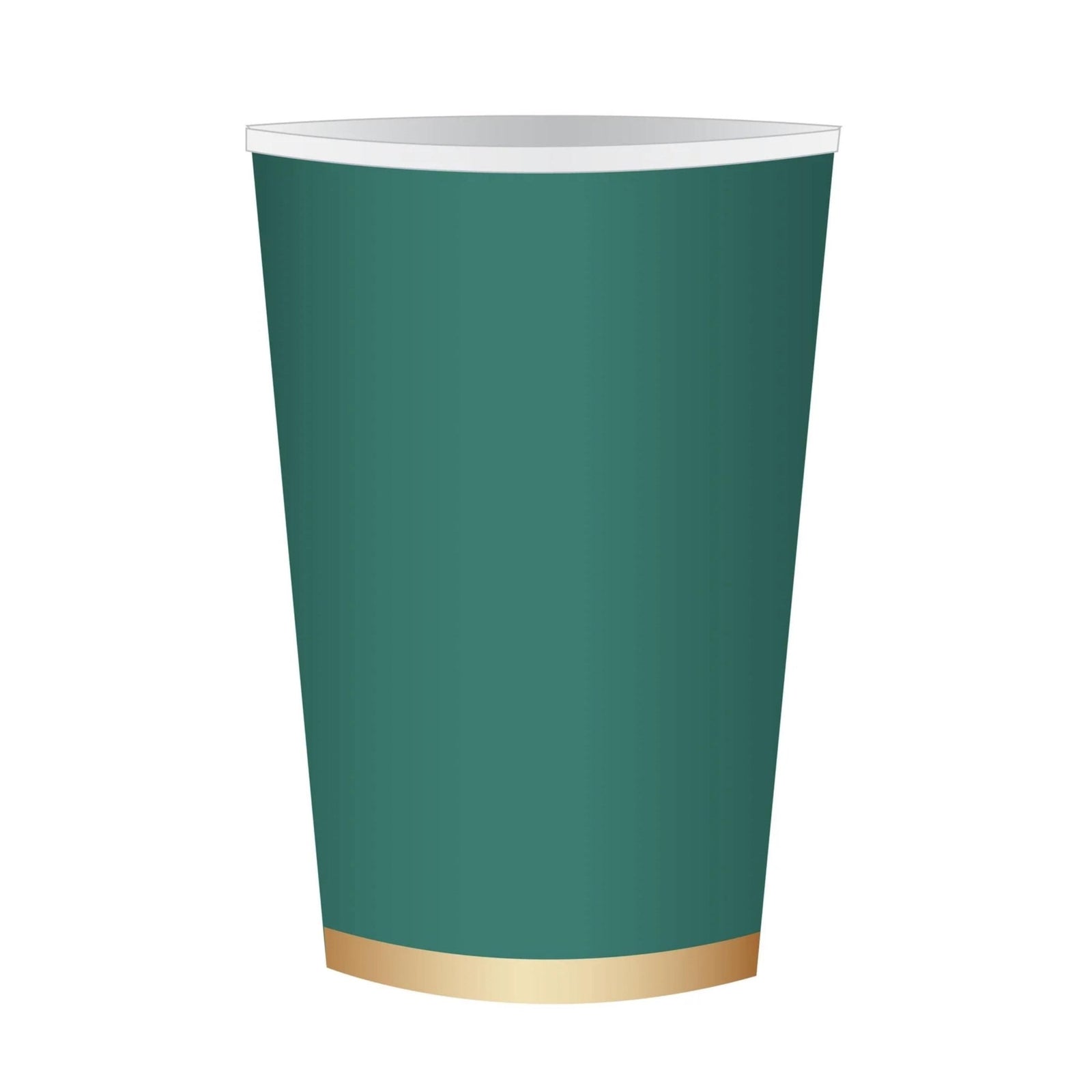 Emerald Green Paper Drink Cups 8ct - Stesha Party