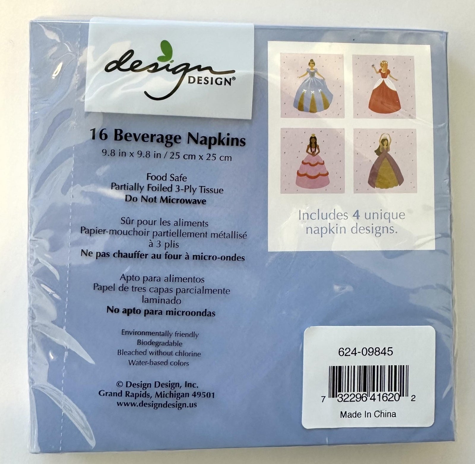 Enchanting Princess Party Napkins - Stesha Party