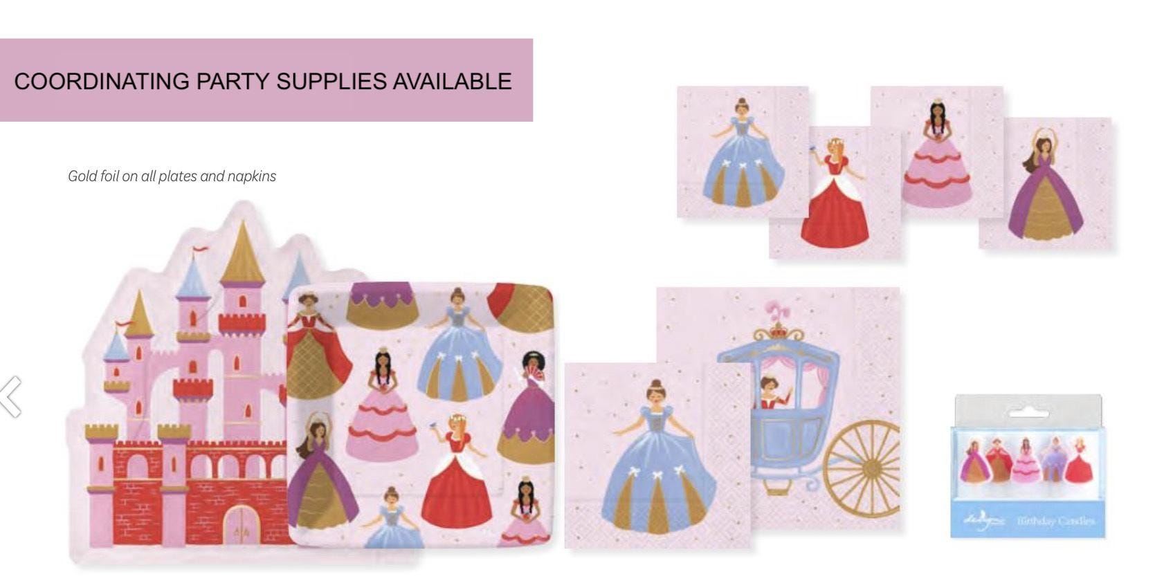 Enchanting Princess Party Napkins - Stesha Party