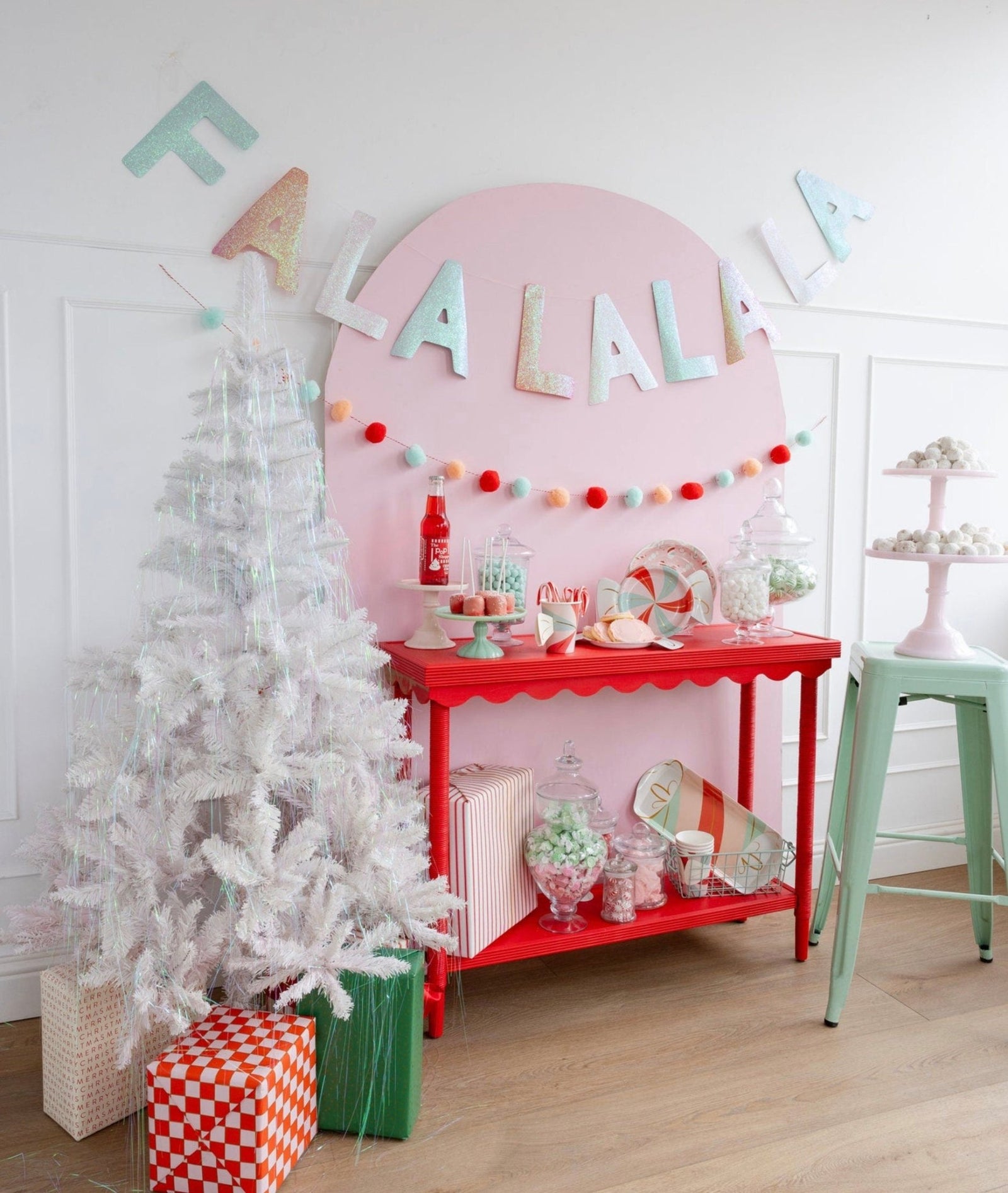 Fa La La Holiday Banner - Stesha Party