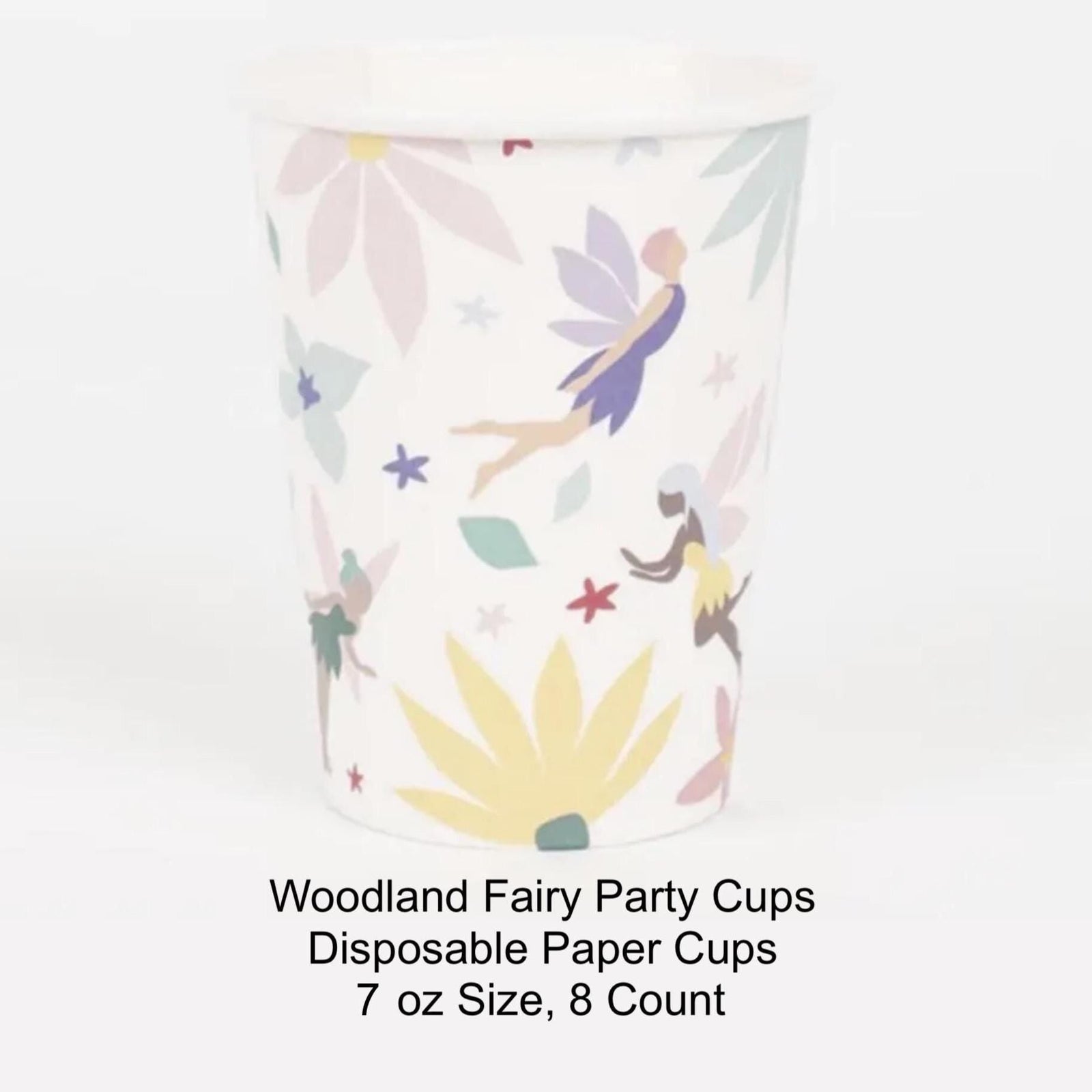 Fairy Party Paper Drink Cups 8ct - Stesha Party