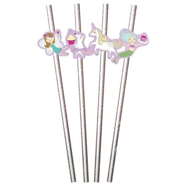 Fairytale Party Paper Drink Straws 12ct - Stesha Party