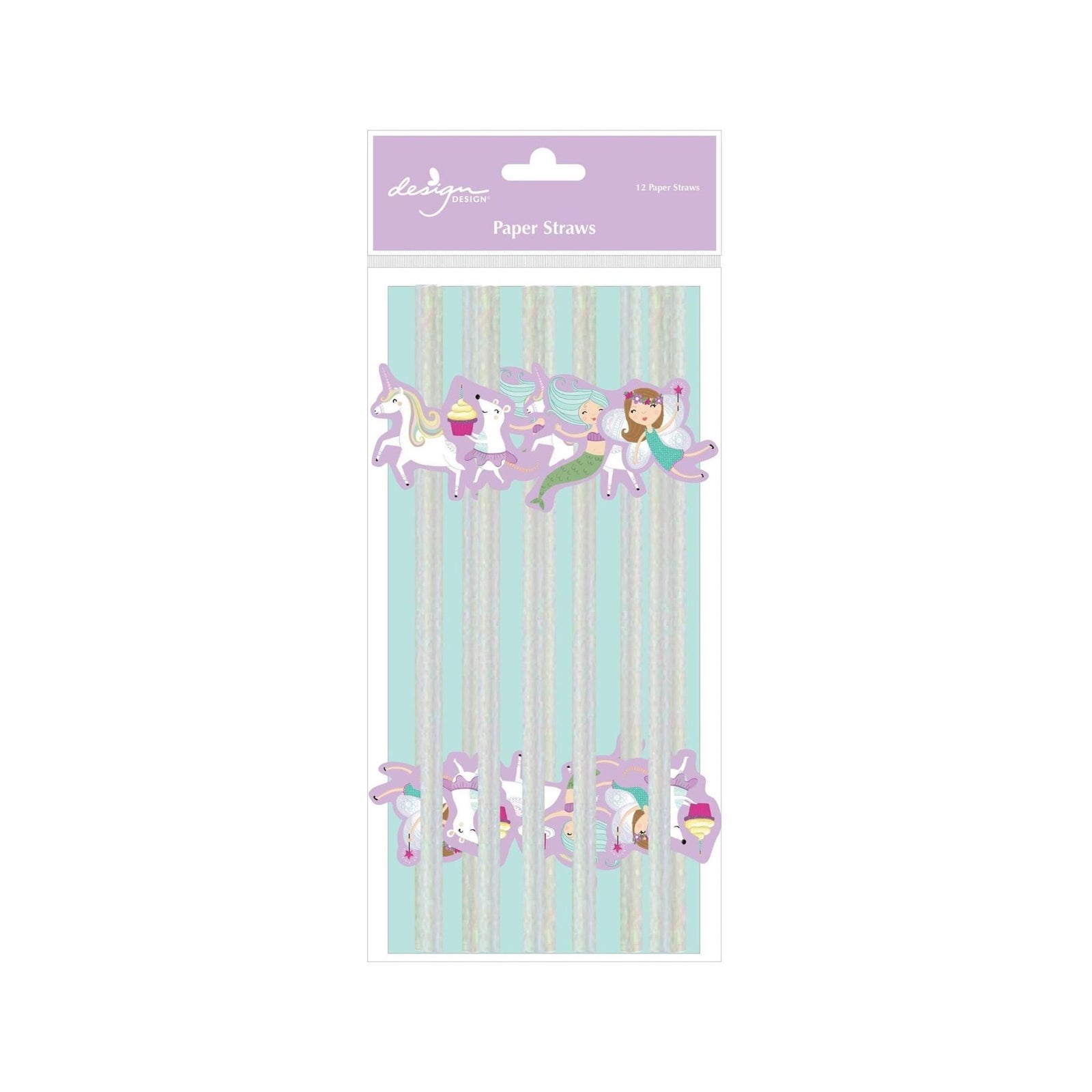 Fairytale Party Paper Drink Straws 12ct - Stesha Party