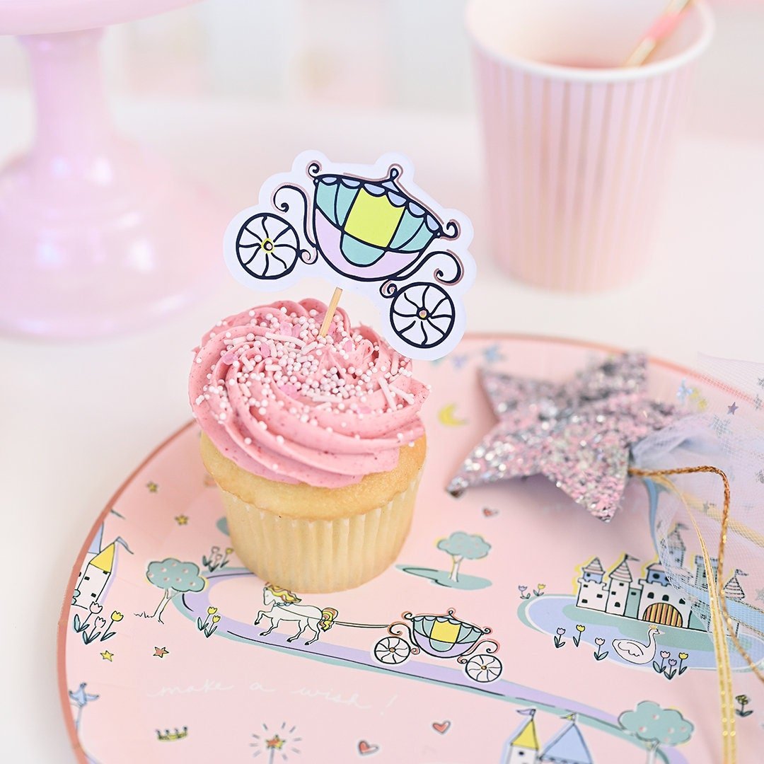 Fairytale Princess Cupcake Toppers - Stesha Party