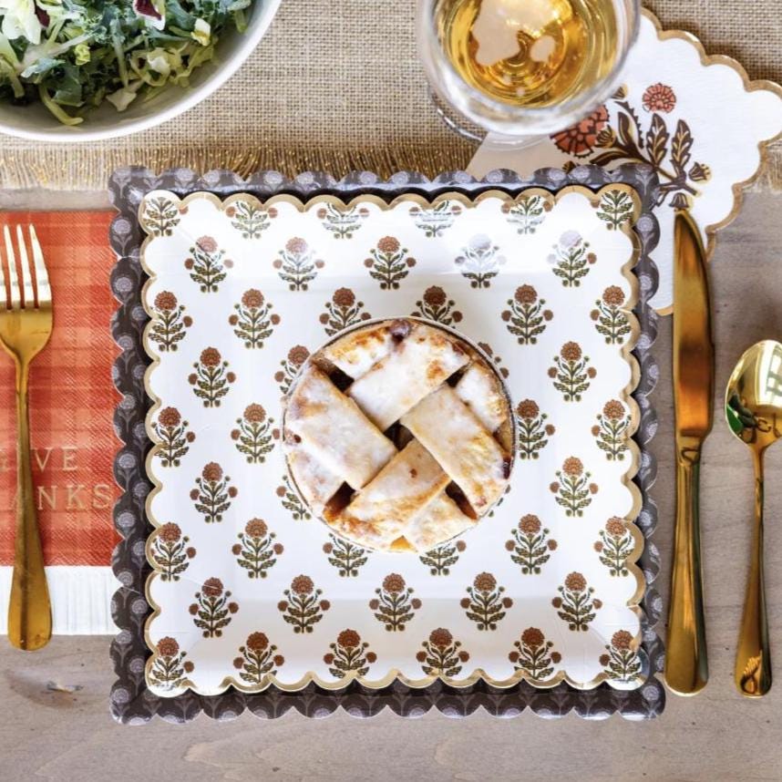 Fall Floral Dinner Plates - Stesha Party