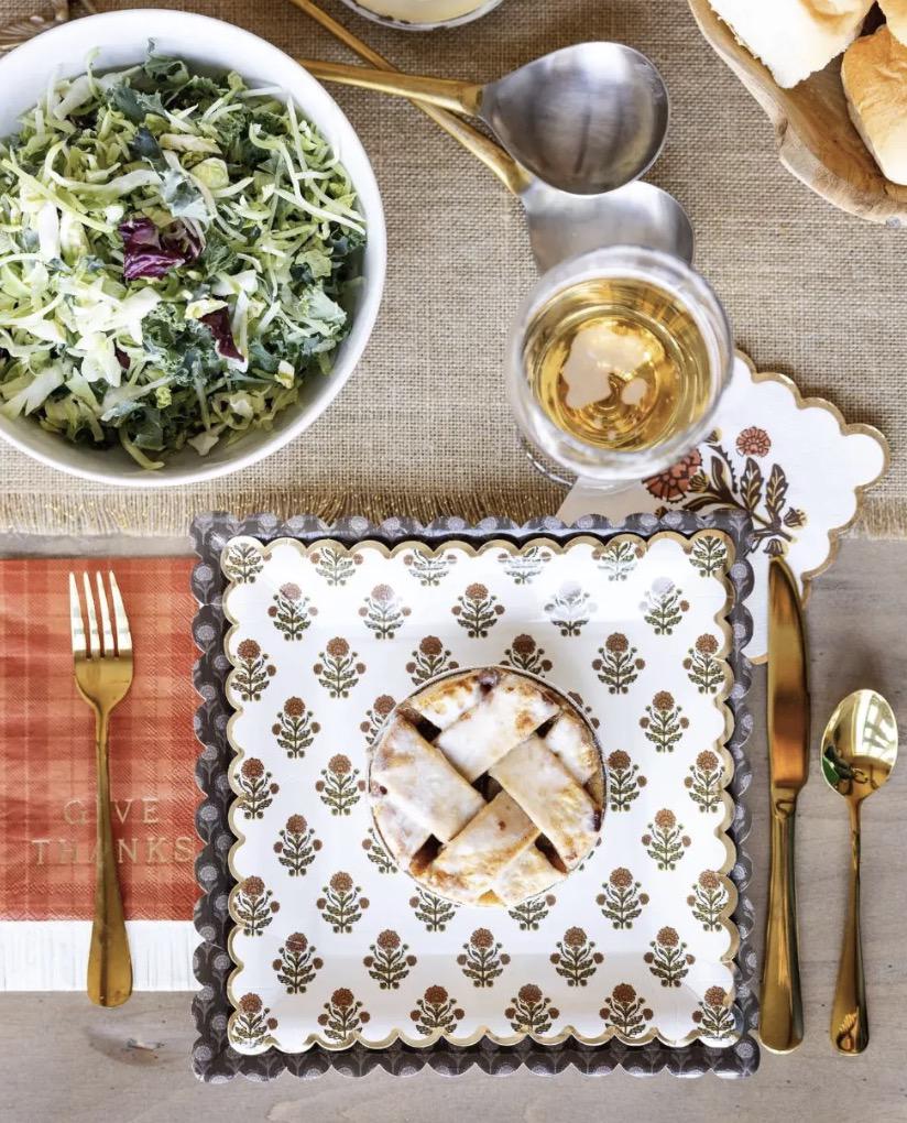 Fall Floral Dinner Plates - Stesha Party