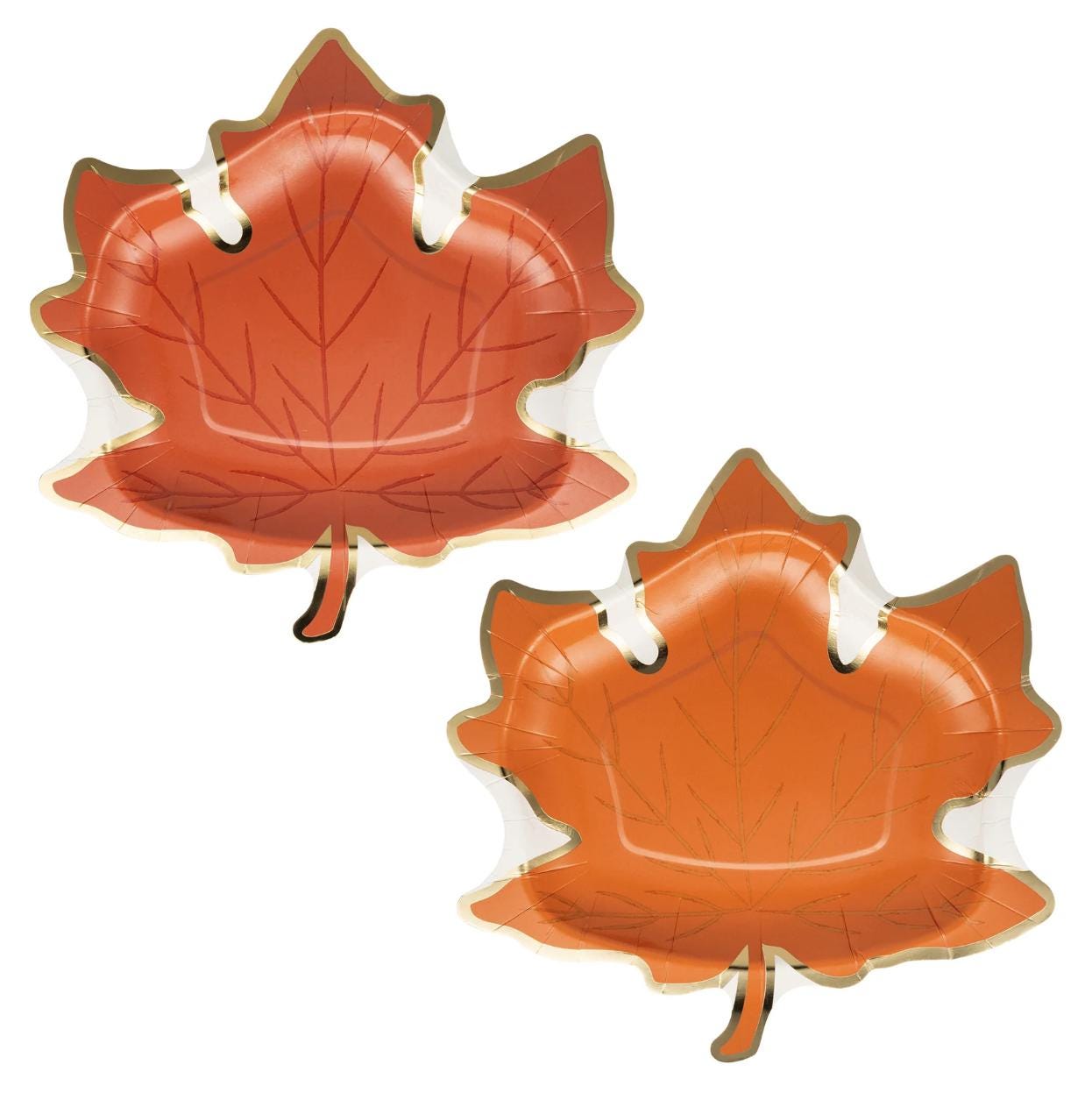 Fall Leaf Paper Plates 8ct - Stesha Party