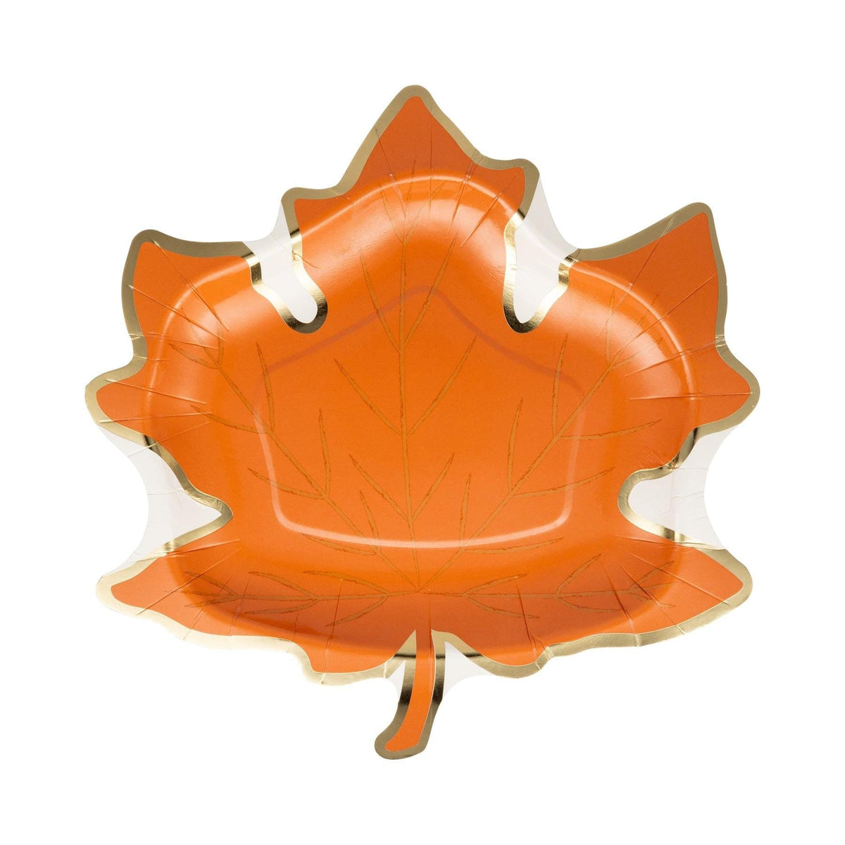 Fall Leaf Paper Plates 8ct - Stesha Party