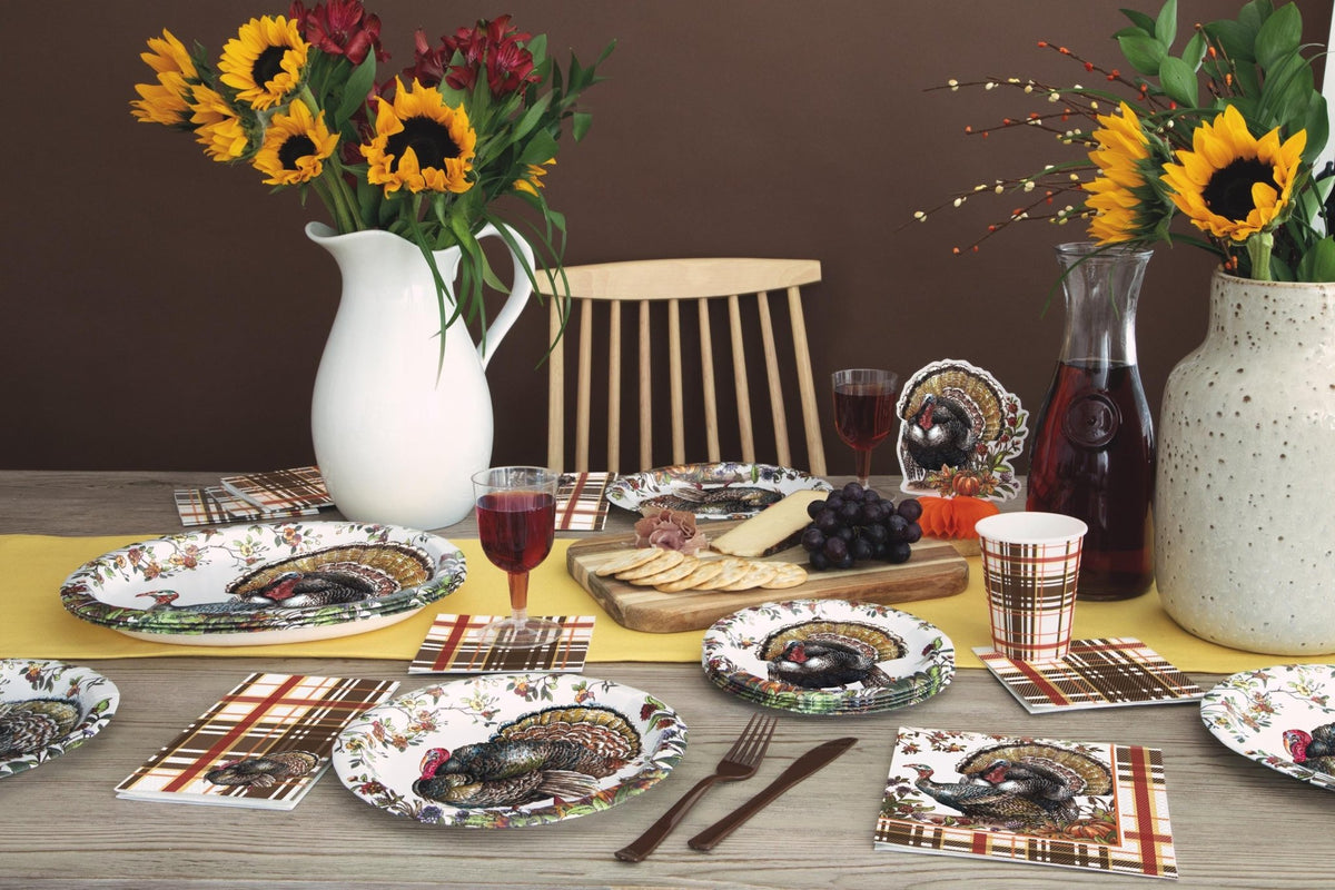 Fall Plaid Gingham Paper Cups - Stesha Party