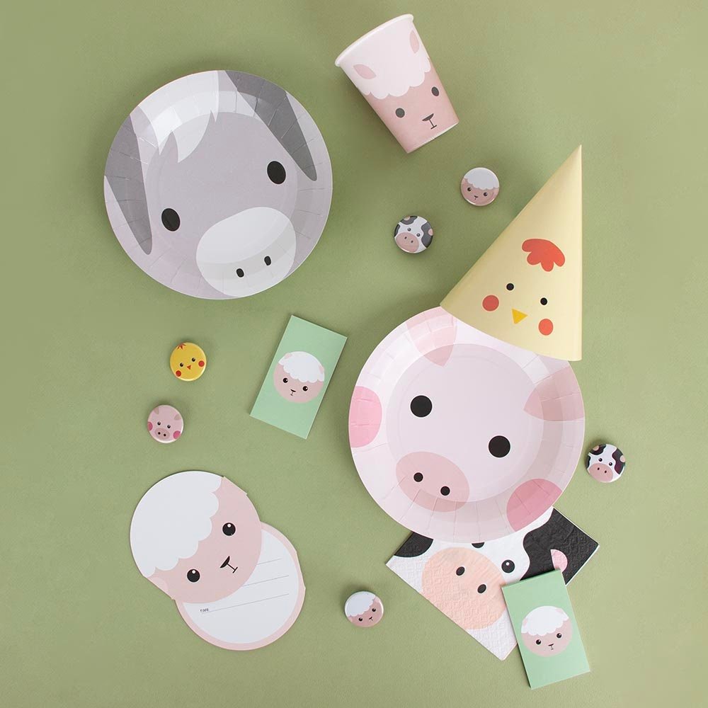 Farm Animal Party Cups - Stesha Party