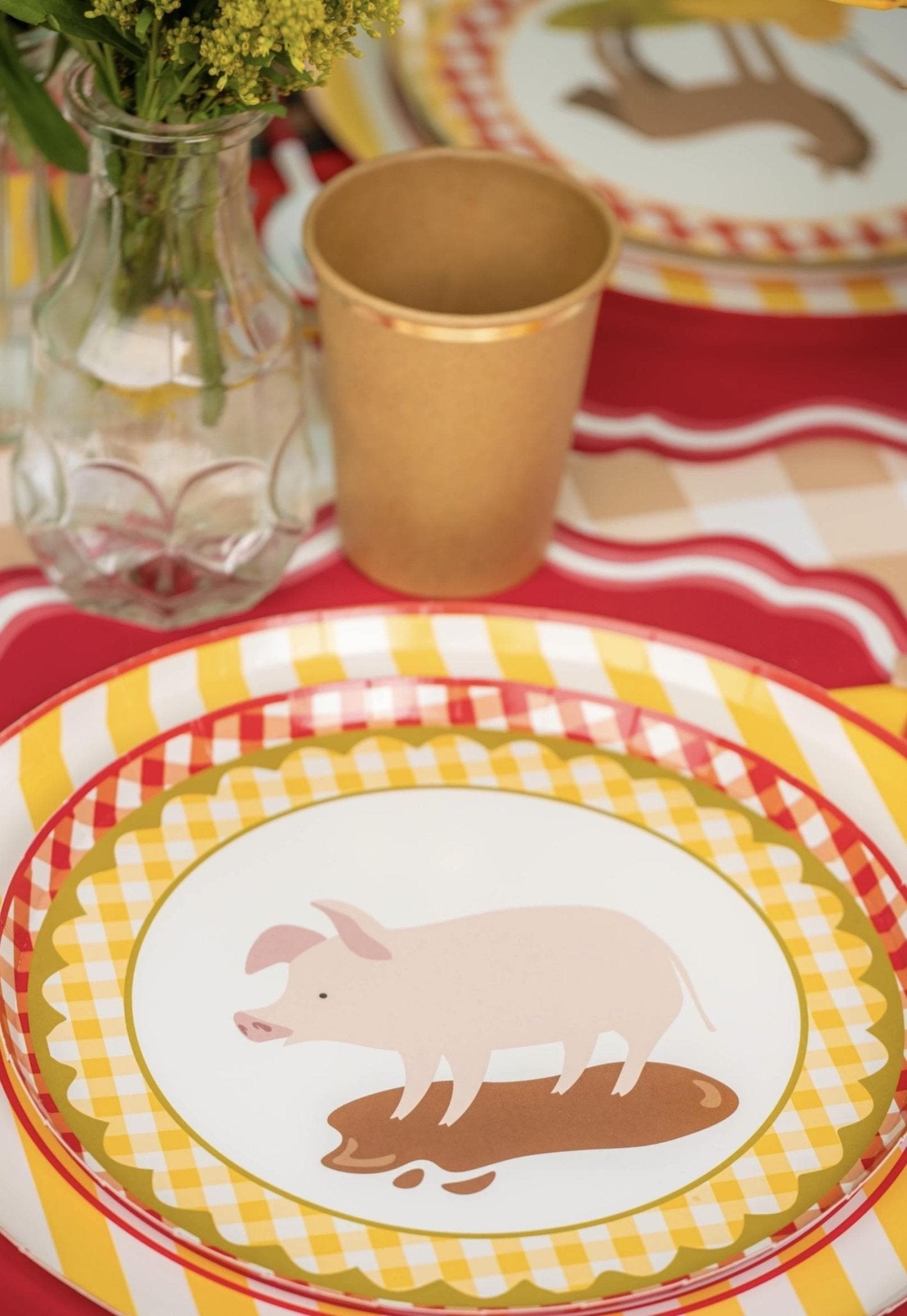 Farm Animal Small Plates 8ct - Stesha Party